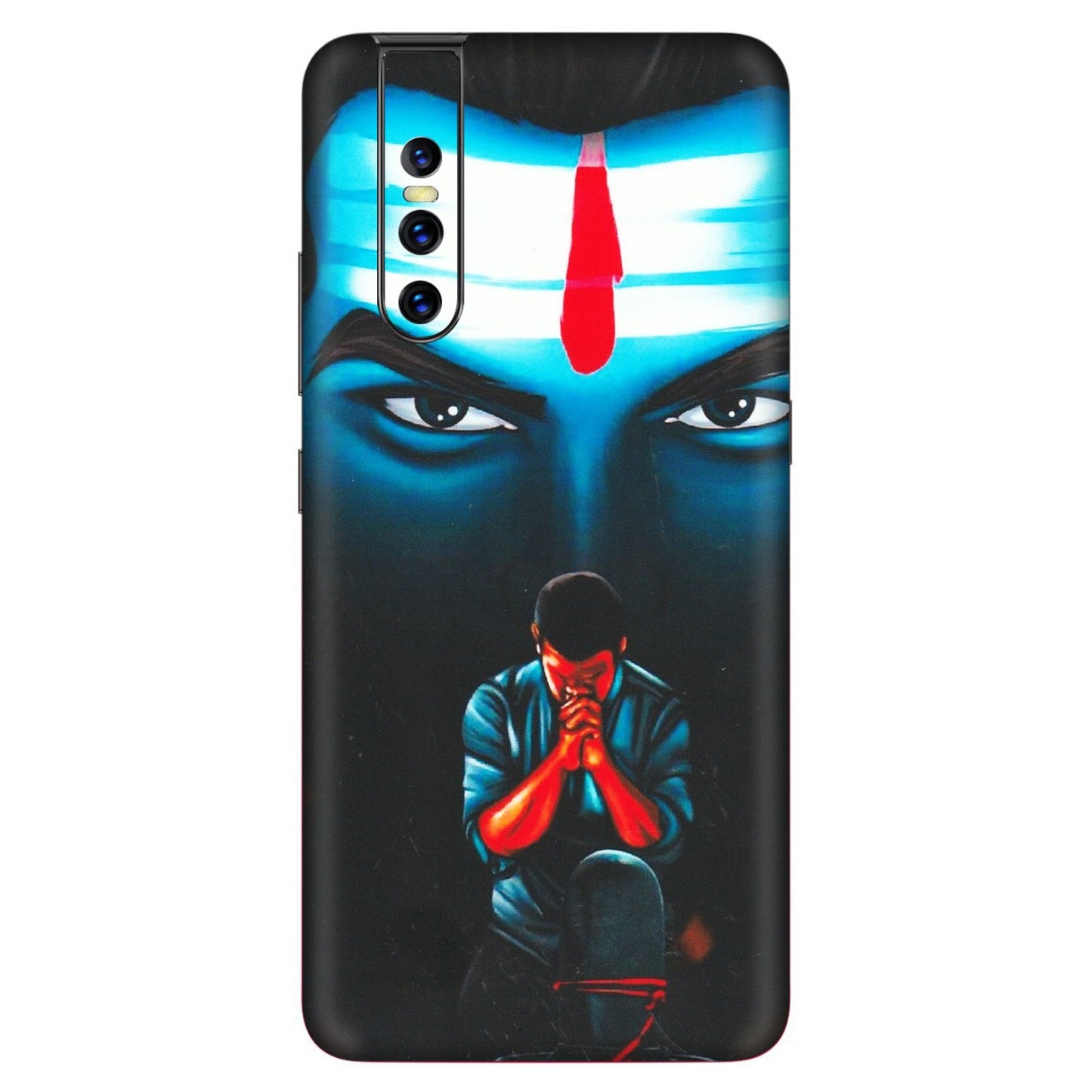 VIVO Z/V/X/T/U/S Series Phone Skins (All Models) - Mahakal Bhakt - Matte Finish (M-112) Vivo V15 Pro