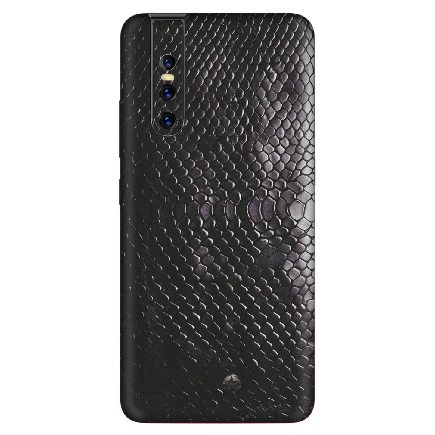 VIVO Z/V/X/T/U/S Series Phone Skins (All Models) - Black Snack Leather - Matte Finish (M-147) Vivo V15 Pro