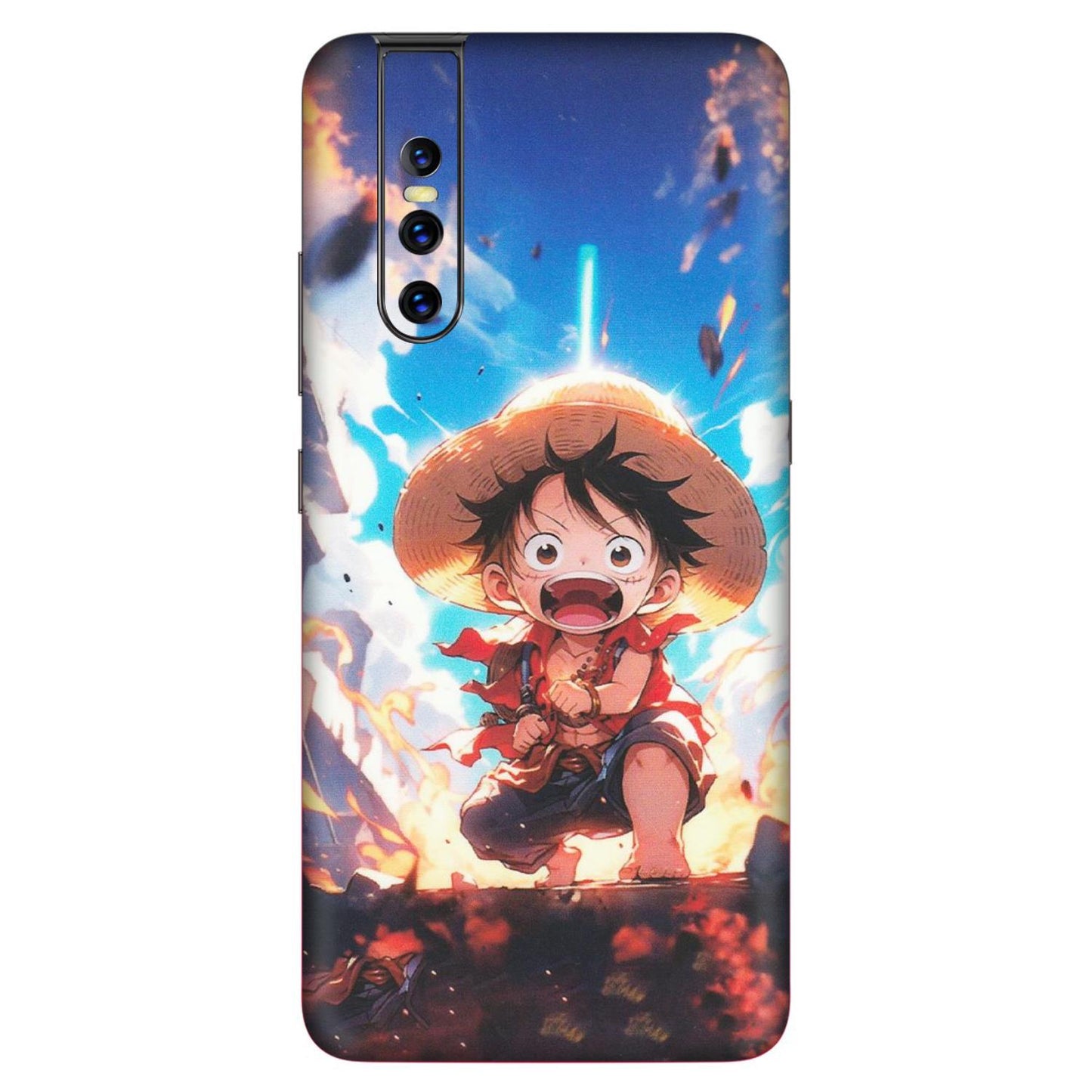 VIVO Z/V/X/T/U/S Series Phone Skins (All Models) - Toon One Piece Cute Character - Matte Finish (M-35) Vivo V15 Pro