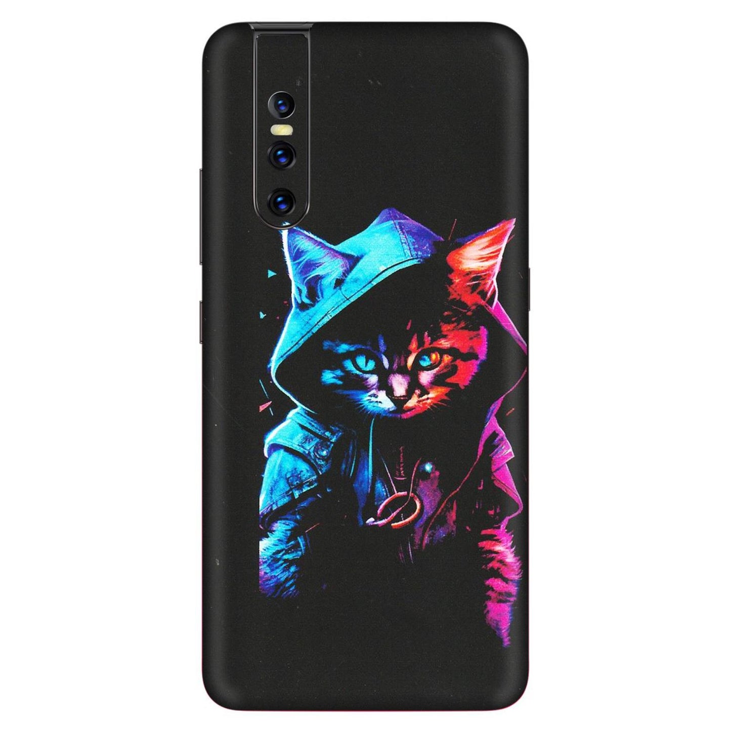 VIVO Z/V/X/T/U/S Series Phone Skins (All Models) - Cyberpunk Cat - Matte Finish (M-45) Vivo V15 Pro