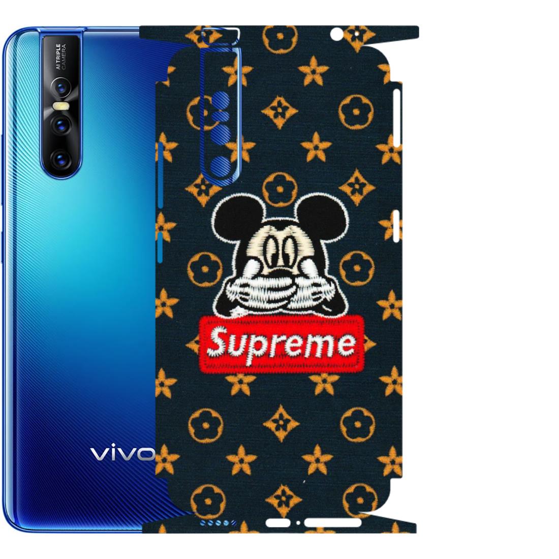 VIVO Z/V/X/T/U/S Series Phone Skins (All Models) - Mickey Supreme - Matte Finish (M-83) Vivo V15 Pro