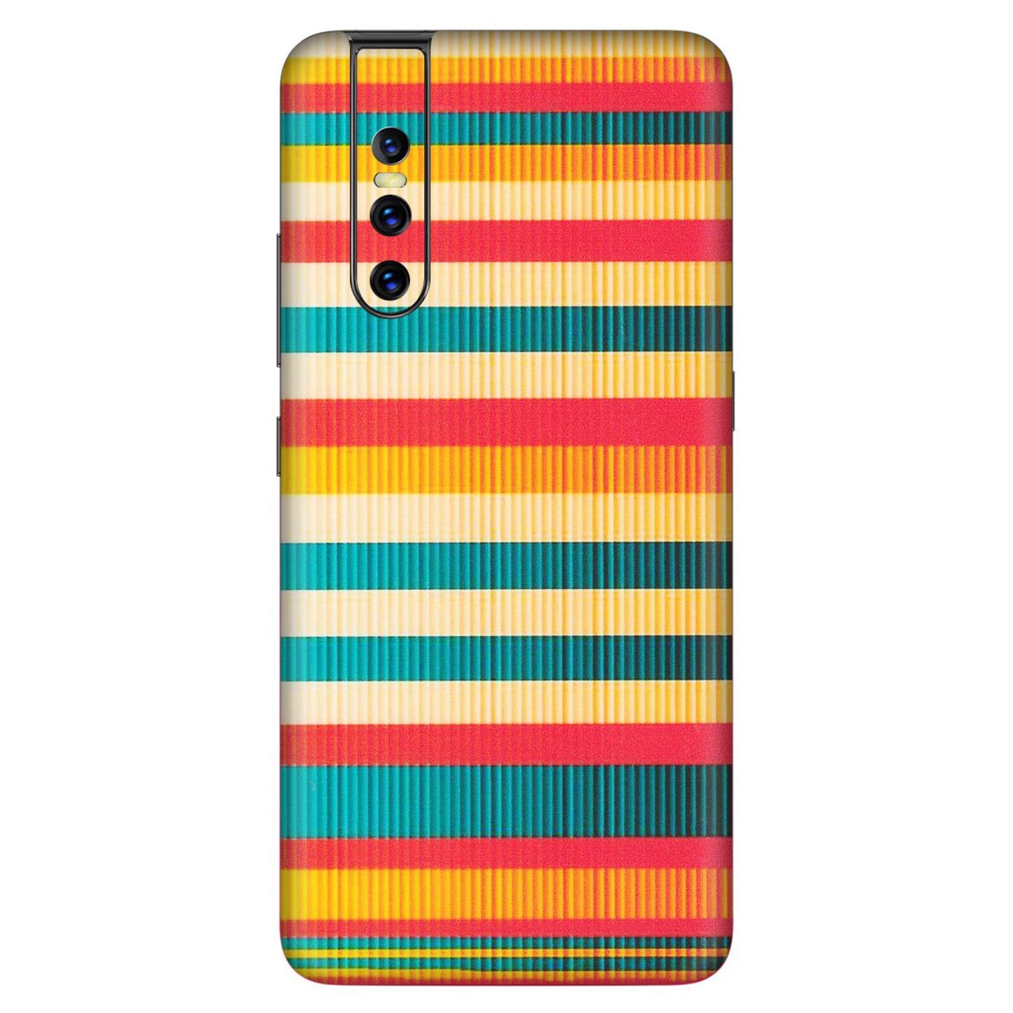 VIVO Z/V/X/T/U/S Series Phone Skins (All Models) - Colourful Stripes Soothing Effect - Matte Finish (M-86) Vivo V15 Pro