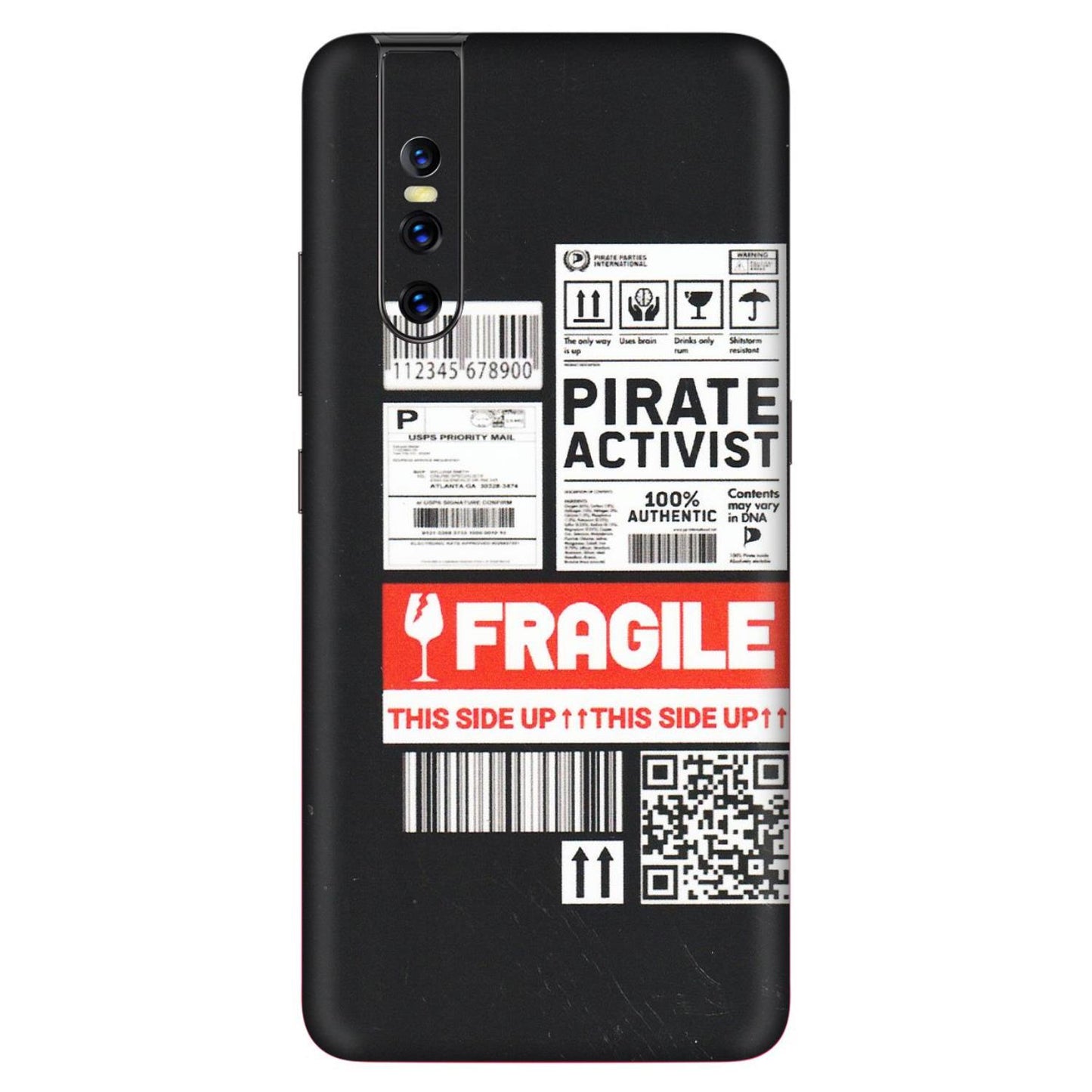 VIVO Z/V/X/T/U/S Series Phone Skins (All Models) - Handle With Care - Matte Finish (M-99) Vivo V15 Pro