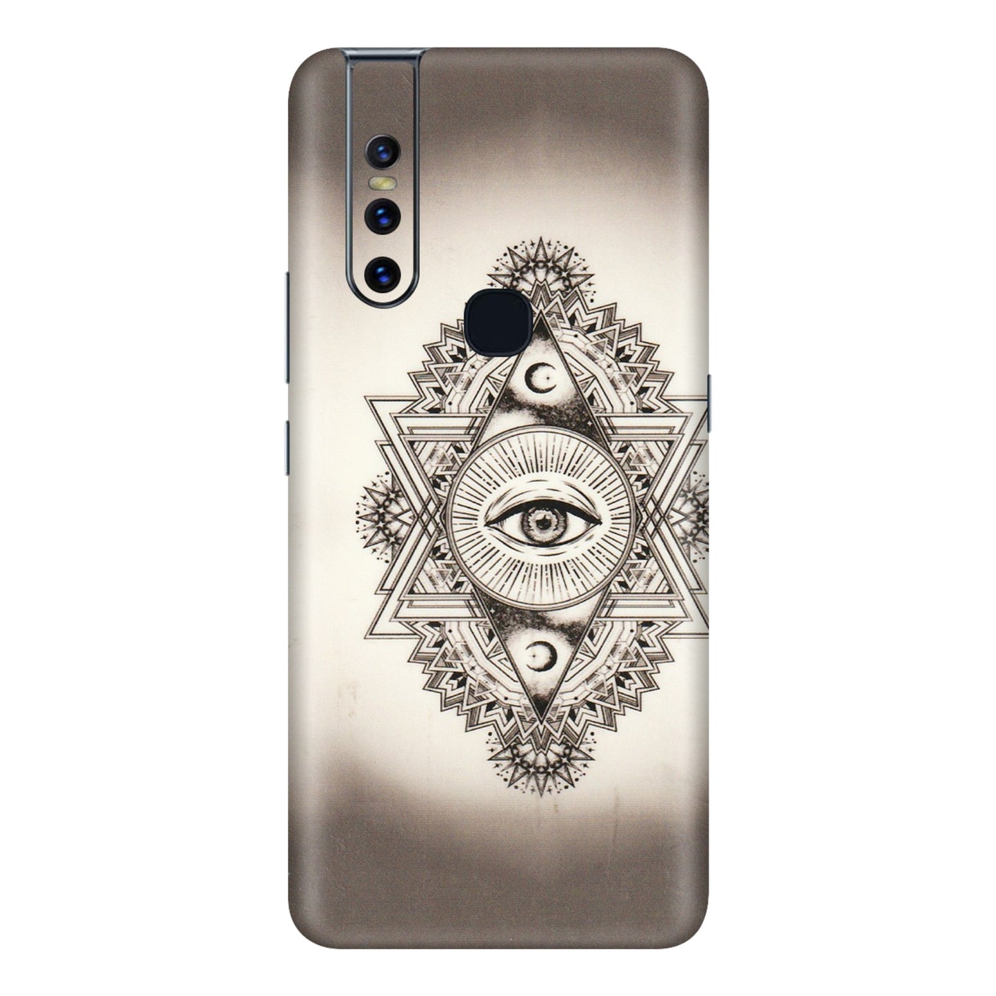 VIVO Z/V/X/T/U/S Series Phone Skins (All Models) - Illuminati Great Eye - Transparent Finish (T-14) Vivo V15