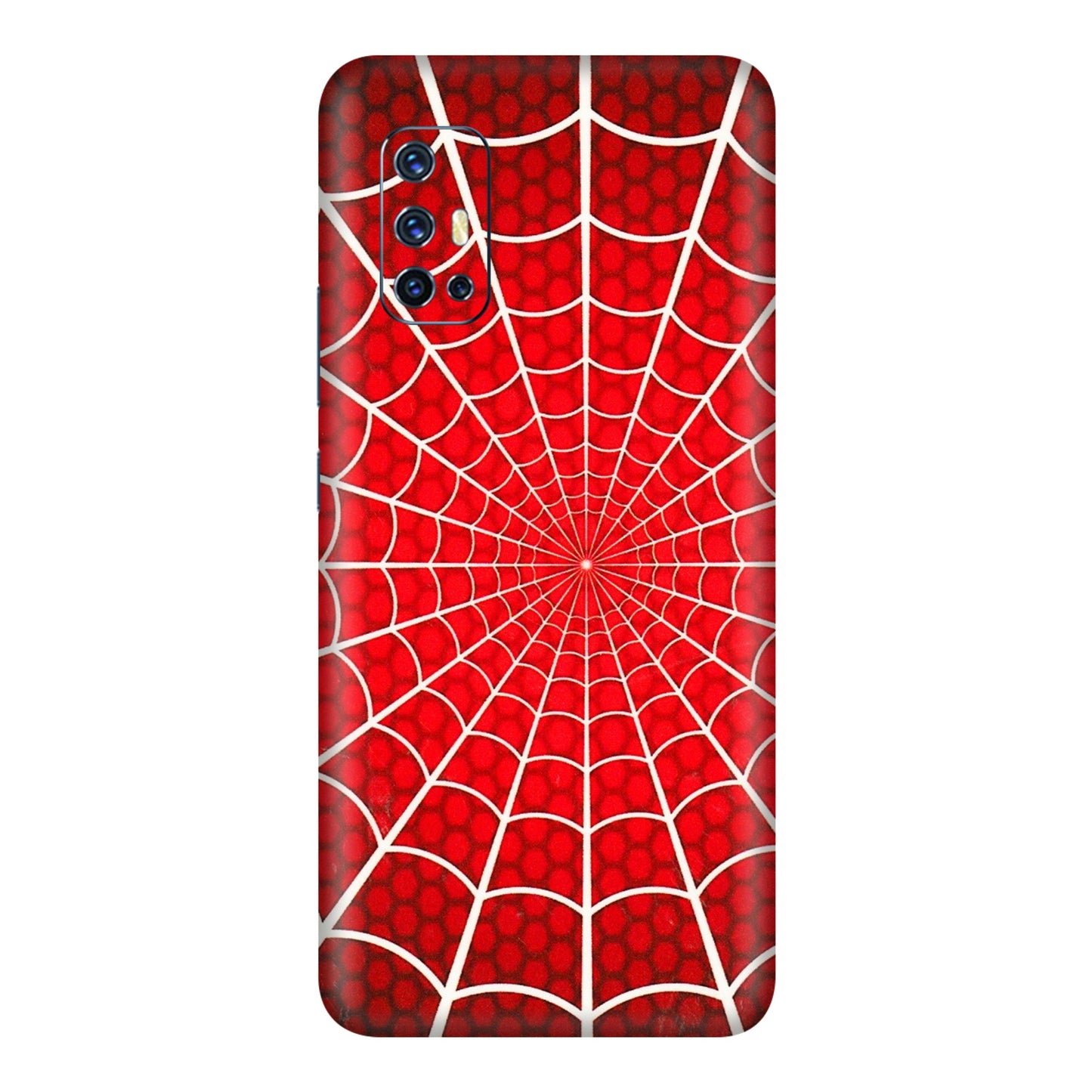 VIVO Z/V/X/T/U/S Series Phone Skins (All Models) - Classic Spidey Web - 3D Embossed Finish (L-115) Vivo V17