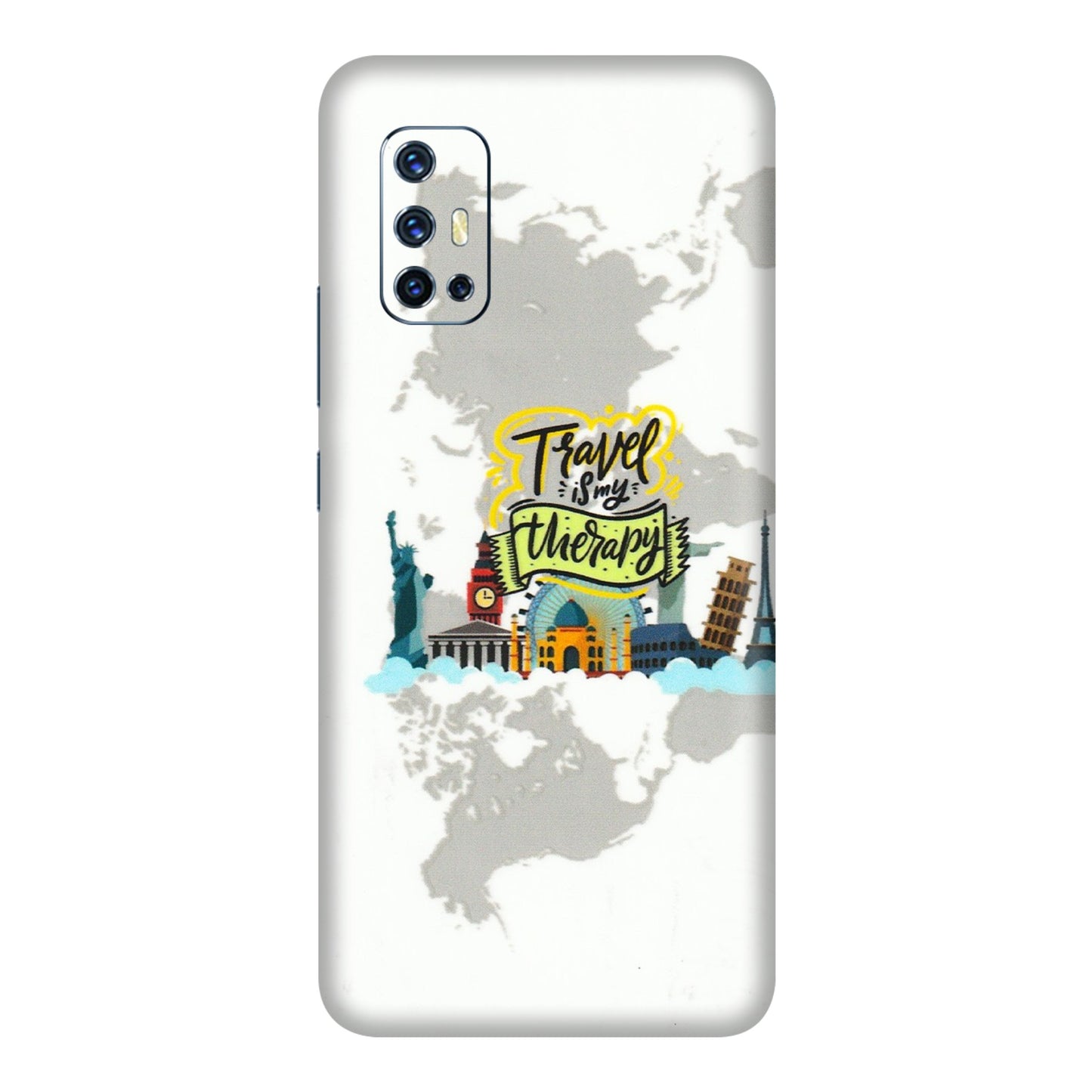 VIVO Z/V/X/T/U/S Series Phone Skins (All Models) - Travel Therapy - 3D Embossed Finish (L-199) Vivo V17