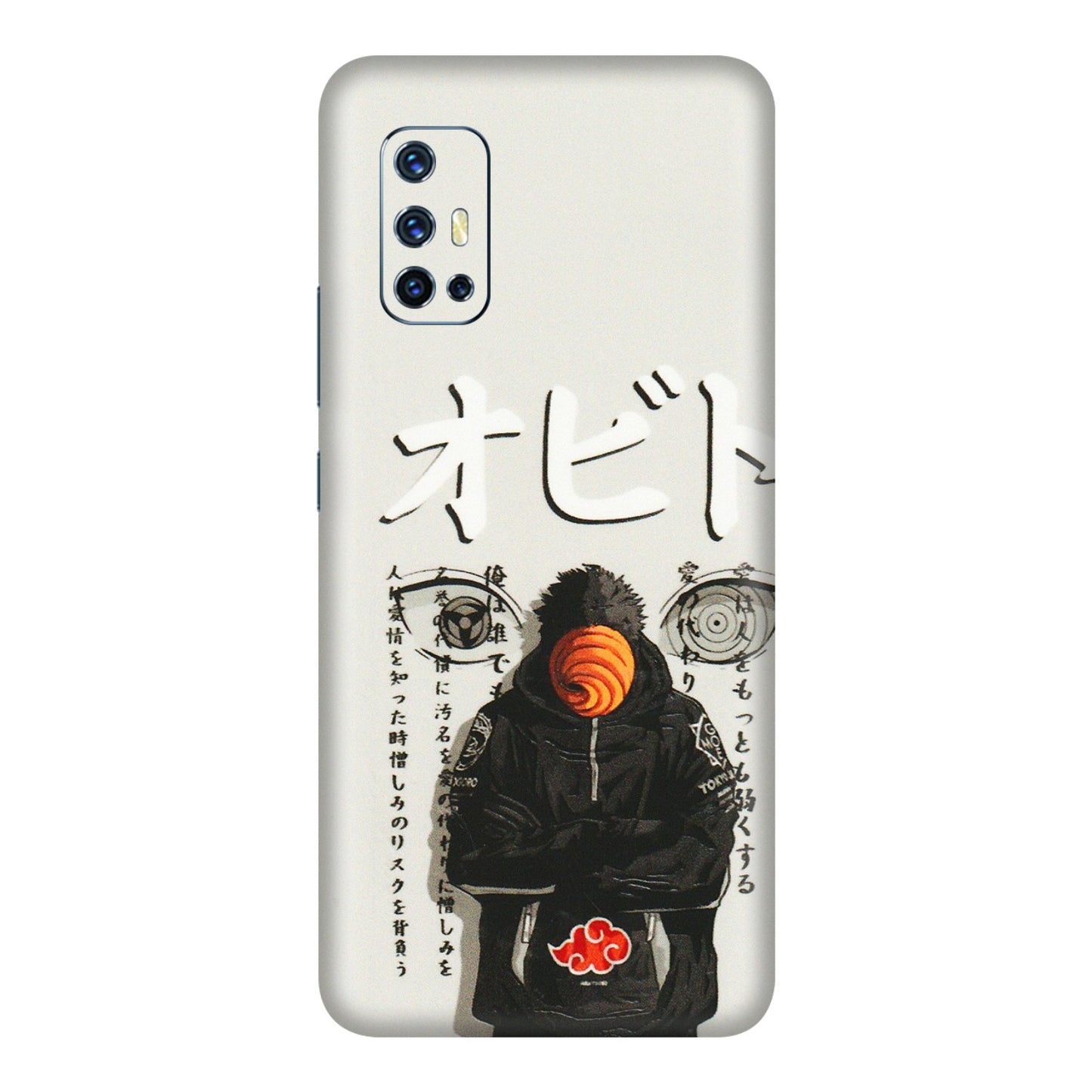 VIVO Z/V/X/T/U/S Series Phone Skins (All Models) - Obito Anime Eye - 3D Embossed Finish (L-19) Vivo V17