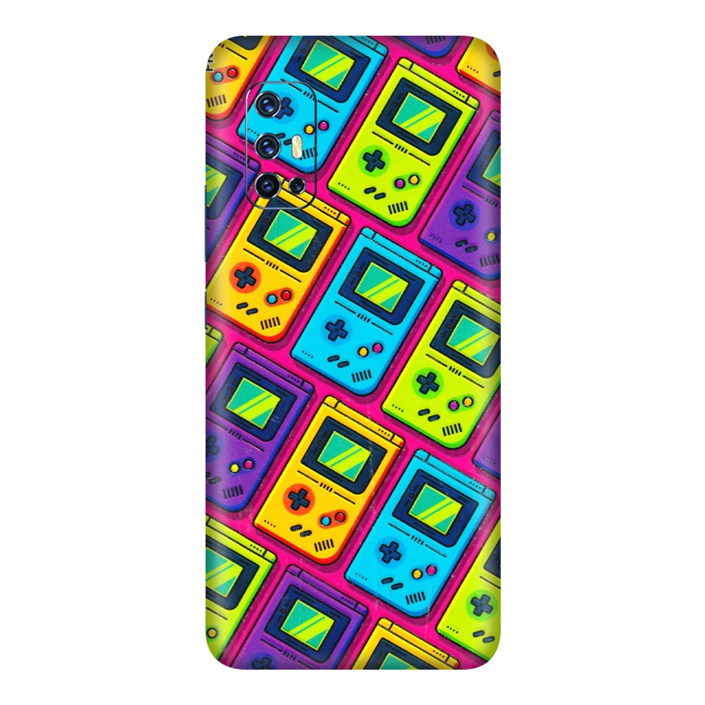 VIVO Z/V/X/T/U/S Series Phone Skins (All Models) - Gameboy Colourful - 3D Embossed Finish (L-266) Vivo V17