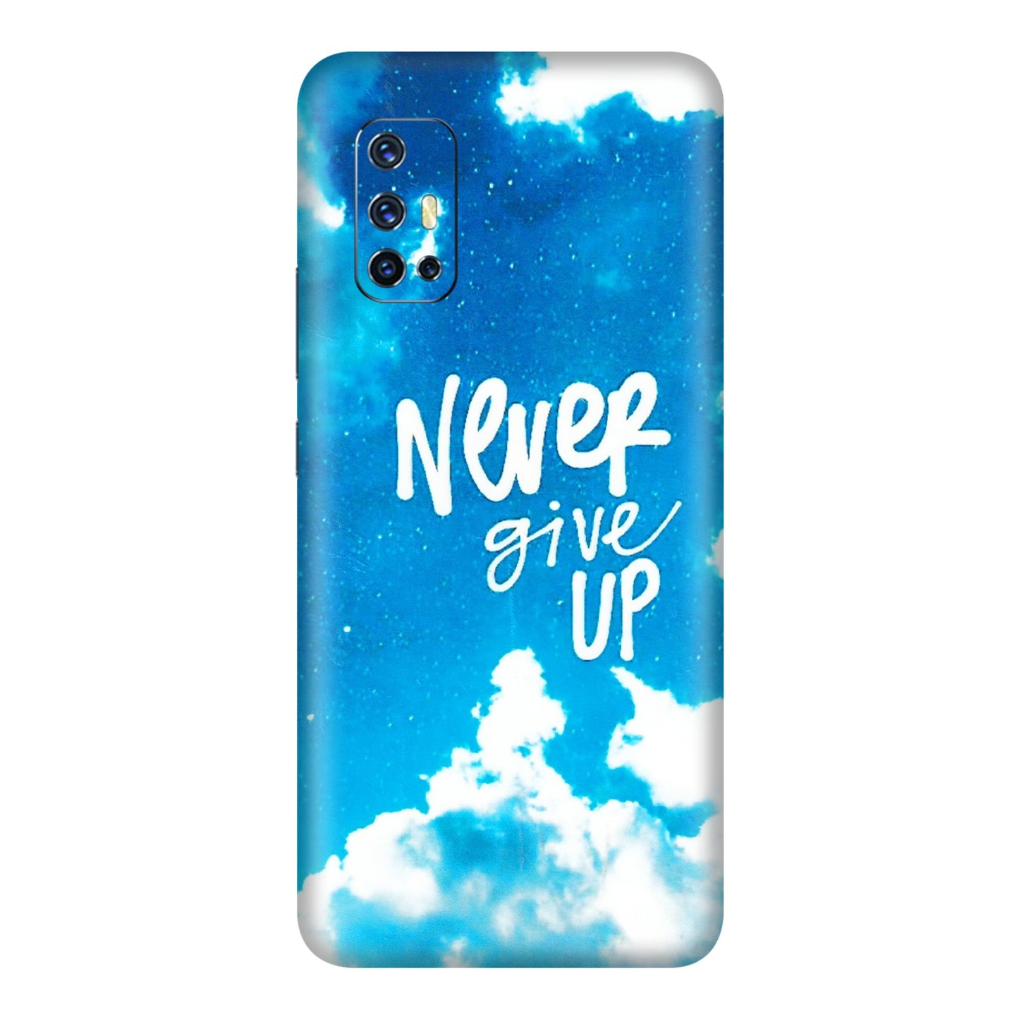 VIVO Z/V/X/T/U/S Series Phone Skins (All Models) - Never Give Up - 3D Embossed Finish (L-279) Vivo V17