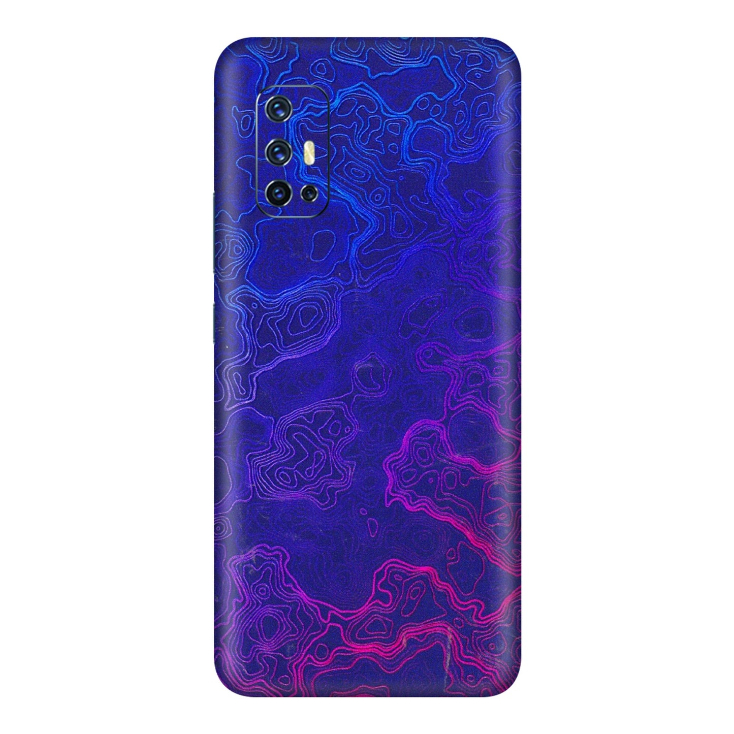 VIVO Z/V/X/T/U/S Series Phone Skins (All Models) - Purple Ripples Swirl - 3D Embossed Finish (L-314) Vivo V17