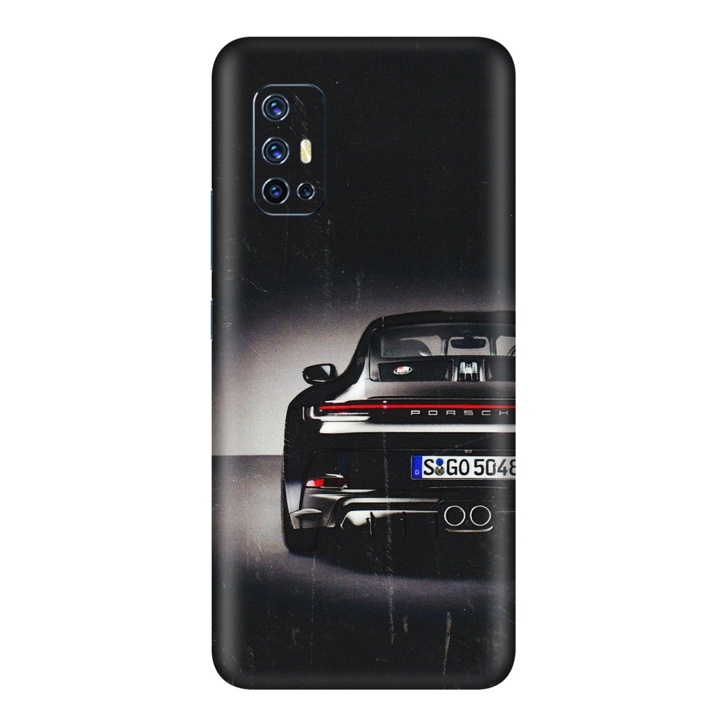 VIVO Z/V/X/T/U/S Series Phone Skins (All Models) - New Black Porsche GT3 - 3D Embossed Finish (L-327) Vivo V17