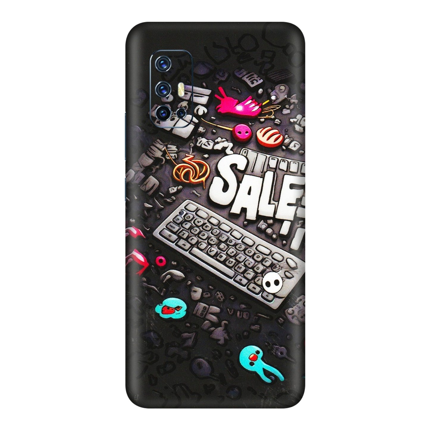 VIVO Z/V/X/T/U/S Series Phone Skins (All Models) - Gadgets Sale - 3D Embossed Finish (L-50) Vivo V17