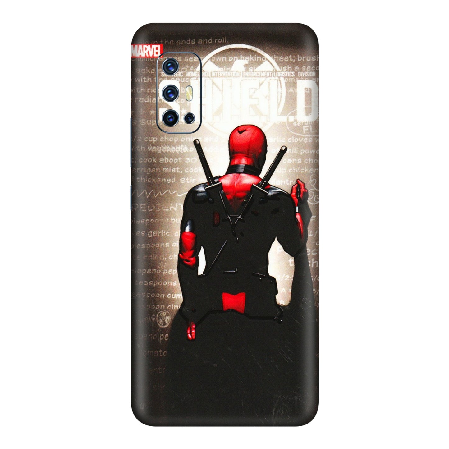 VIVO Z/V/X/T/U/S Series Phone Skins (All Models) - Deadpool - 3D Embossed Finish (L-56) Vivo V17