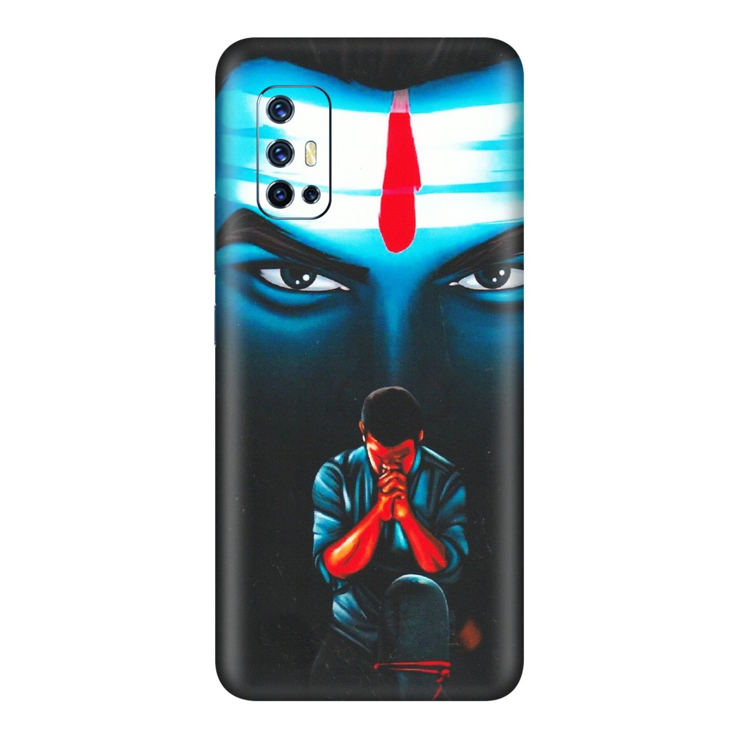VIVO Z/V/X/T/U/S Series Phone Skins (All Models) - Mahakal Bhakt - Matte Finish (M-112) Vivo V17