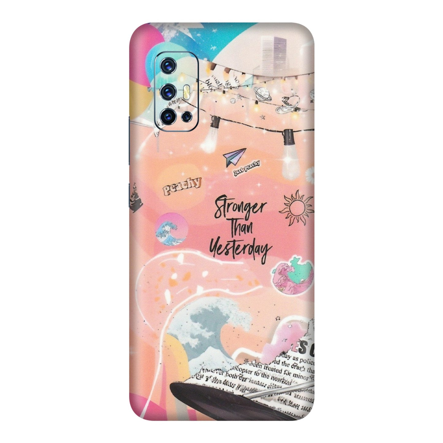 VIVO Z/V/X/T/U/S Series Phone Skins (All Models) - Stronger Then Yesterday - Matte Finish (M-128) Vivo V17