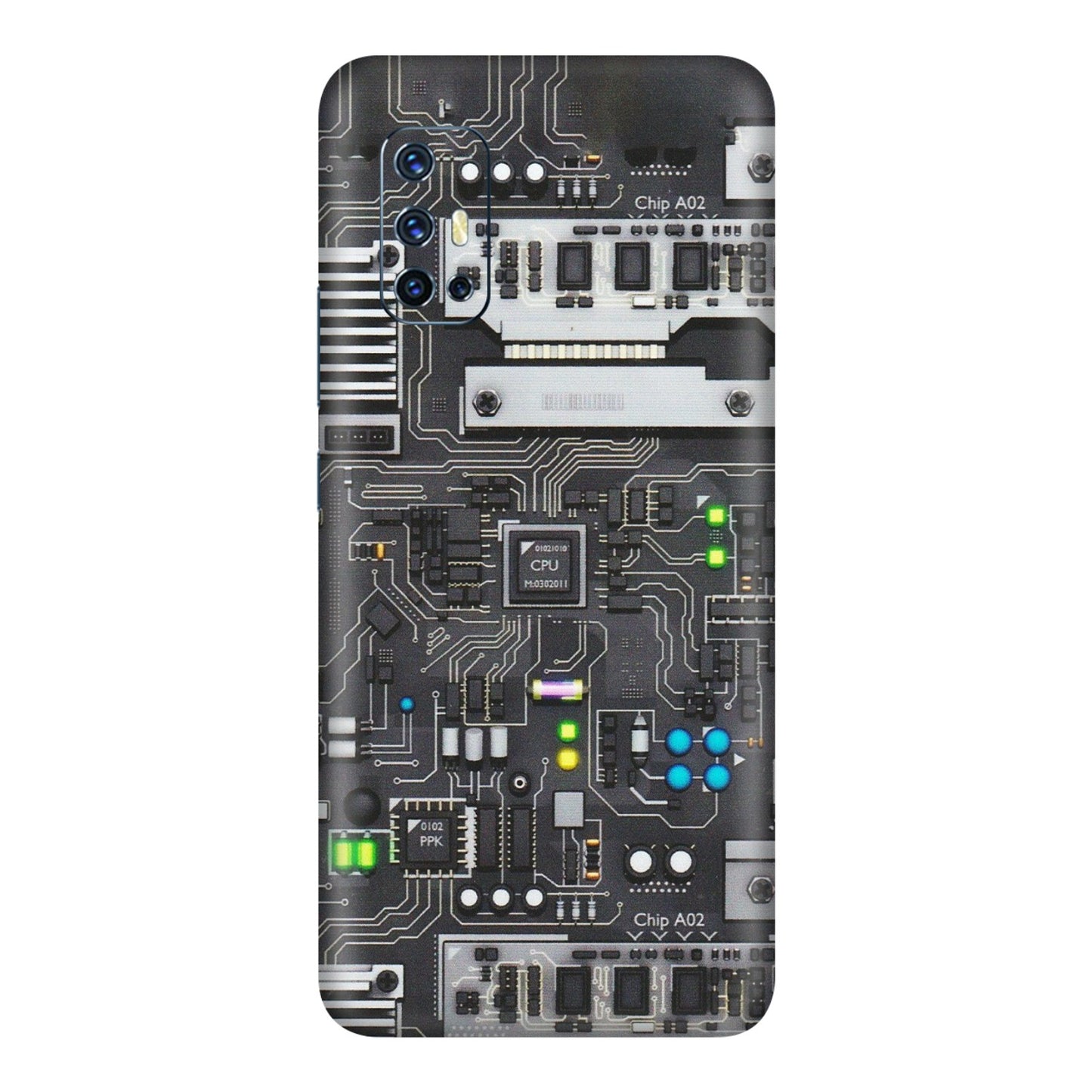 VIVO Z/V/X/T/U/S Series Phone Skins (All Models) - Motherboard Internals - Matte Finish (M-135) Vivo V17