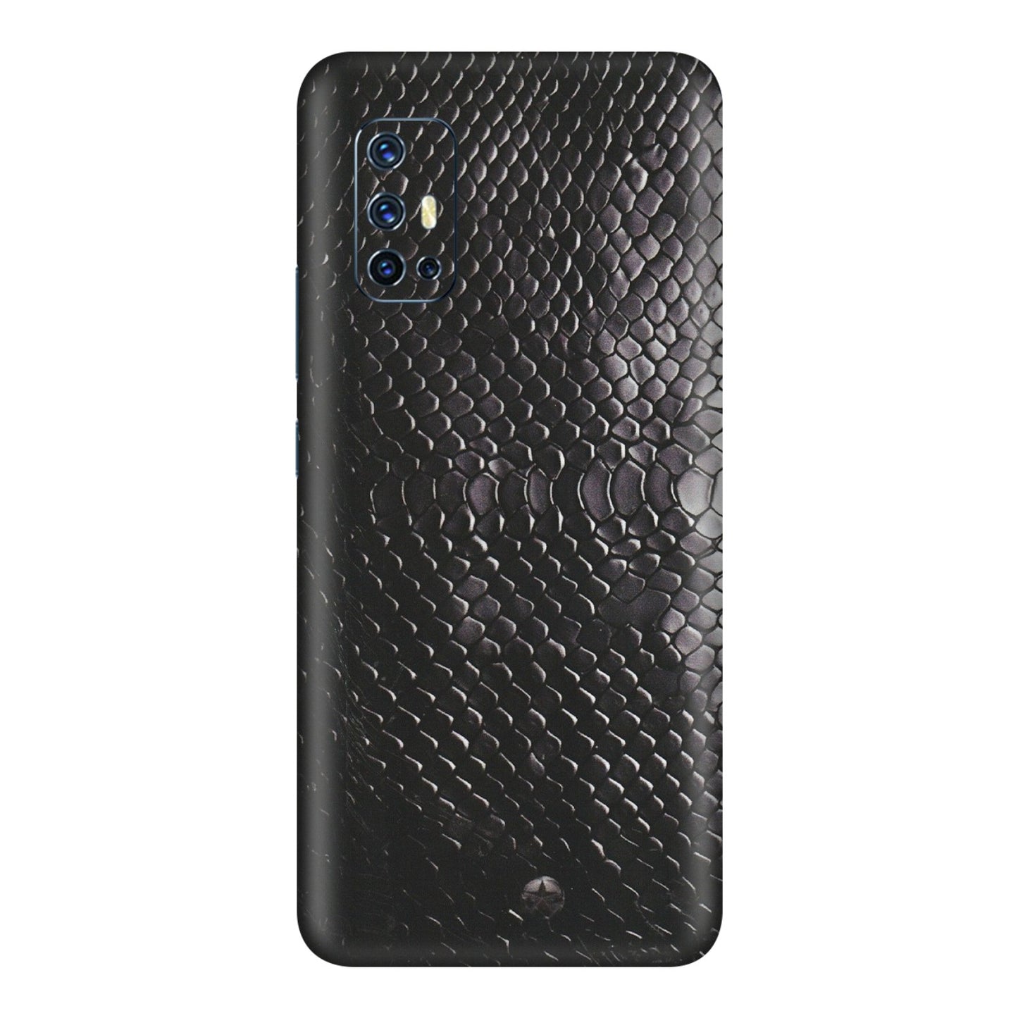 VIVO Z/V/X/T/U/S Series Phone Skins (All Models) - Black Snack Leather - Matte Finish (M-147) Vivo V17