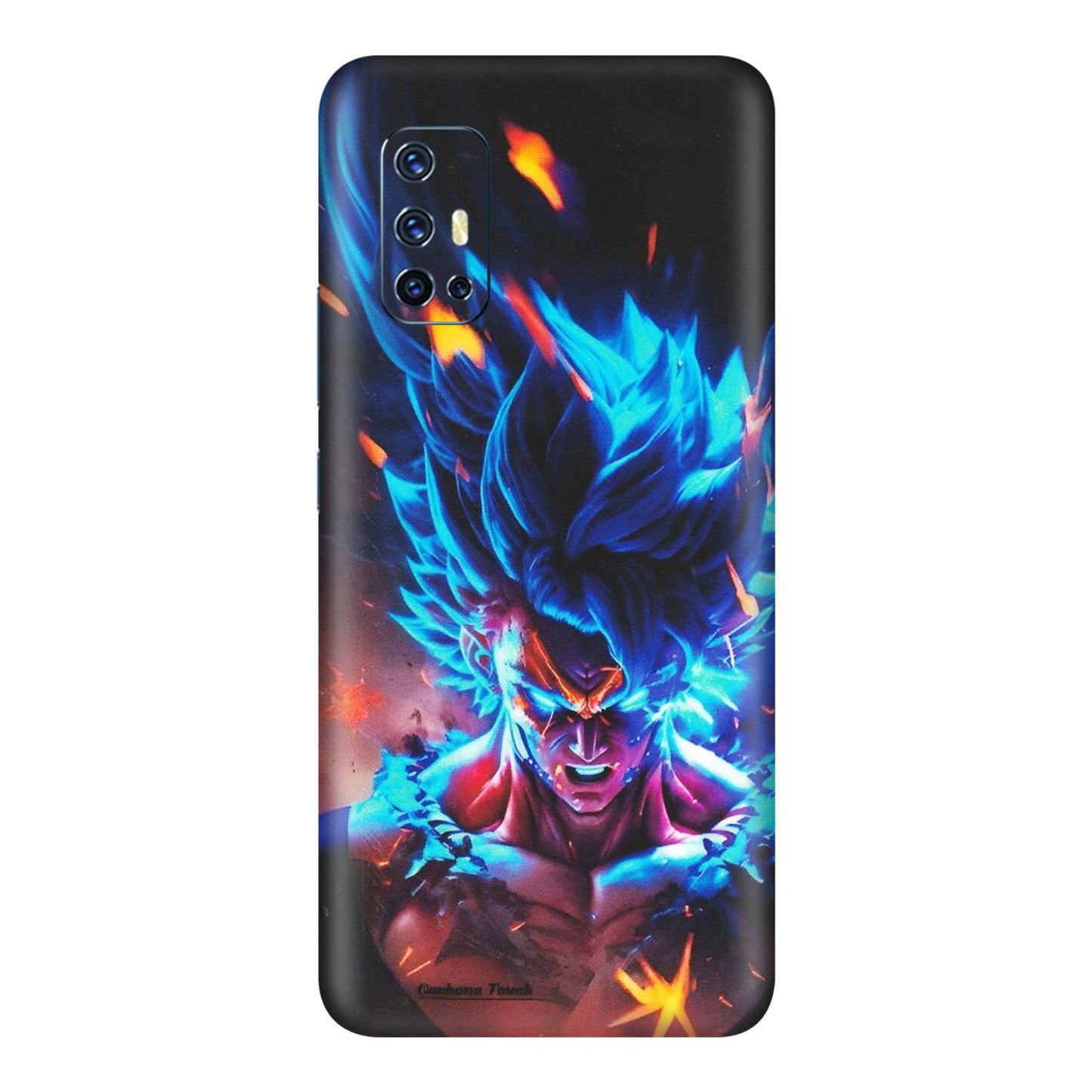 VIVO Z/V/X/T/U/S Series Phone Skins (All Models) - Angry Goku Dragon Ball Anime - Matte Finish (M-150) Vivo V17