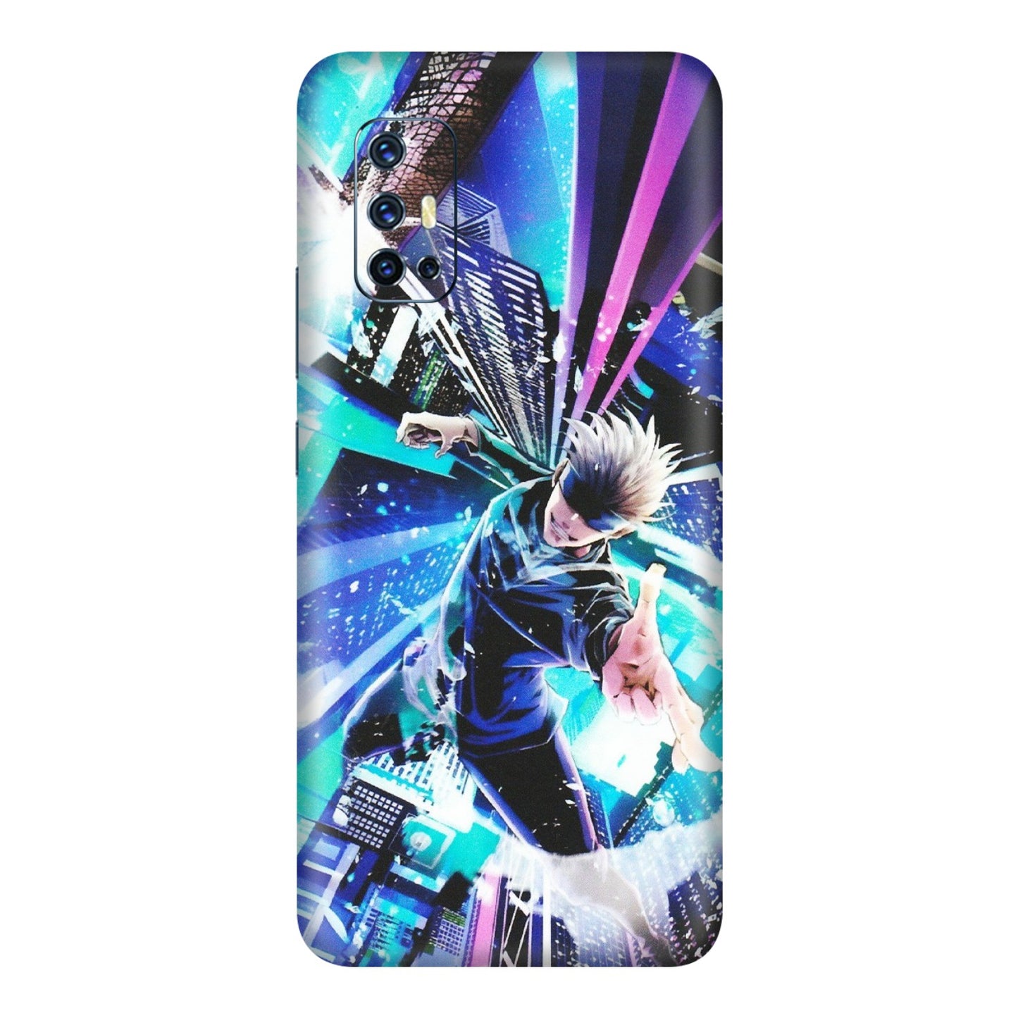 VIVO Z/V/X/T/U/S Series Phone Skins (All Models) - Manga Action Jujustu Kaisen Anime - Matte Finish (M-155) Vivo V17