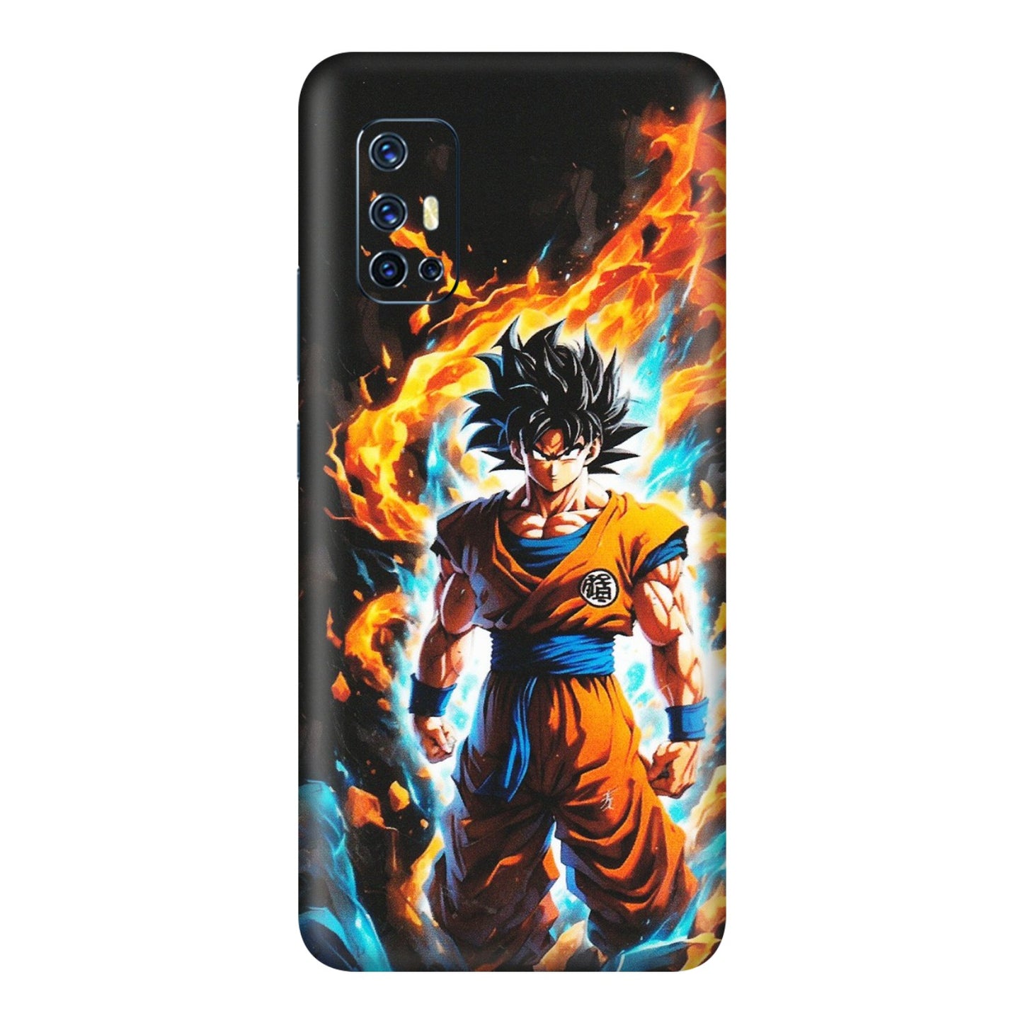 VIVO Z/V/X/T/U/S Series Phone Skins (All Models) - Goku Transformation Anime - Matte Finish (M-159) Vivo V17