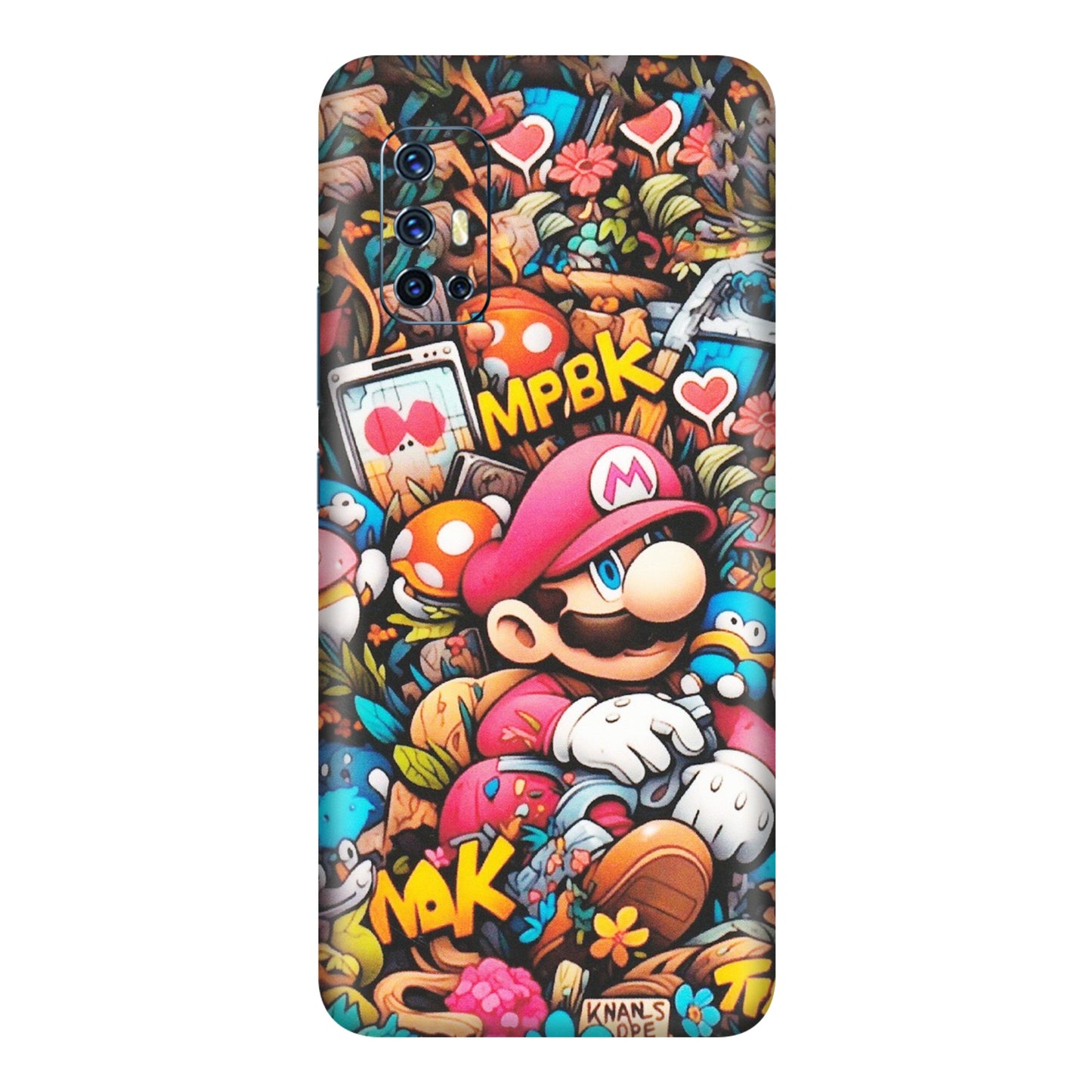 VIVO Z/V/X/T/U/S Series Phone Skins (All Models) - Super Mario Bros Artistic - Matte Finish (M-173) Vivo V17