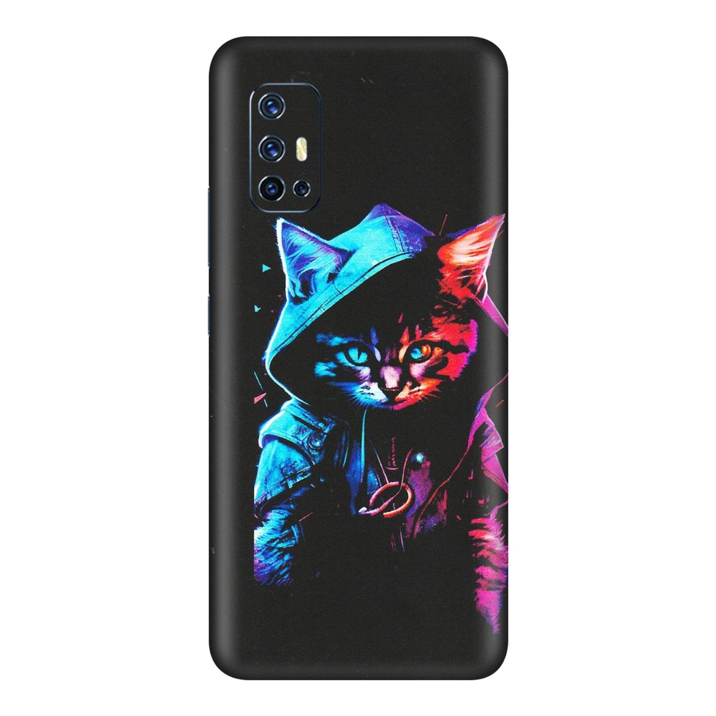 VIVO Z/V/X/T/U/S Series Phone Skins (All Models) - Cyberpunk Cat - Matte Finish (M-45) Vivo V17