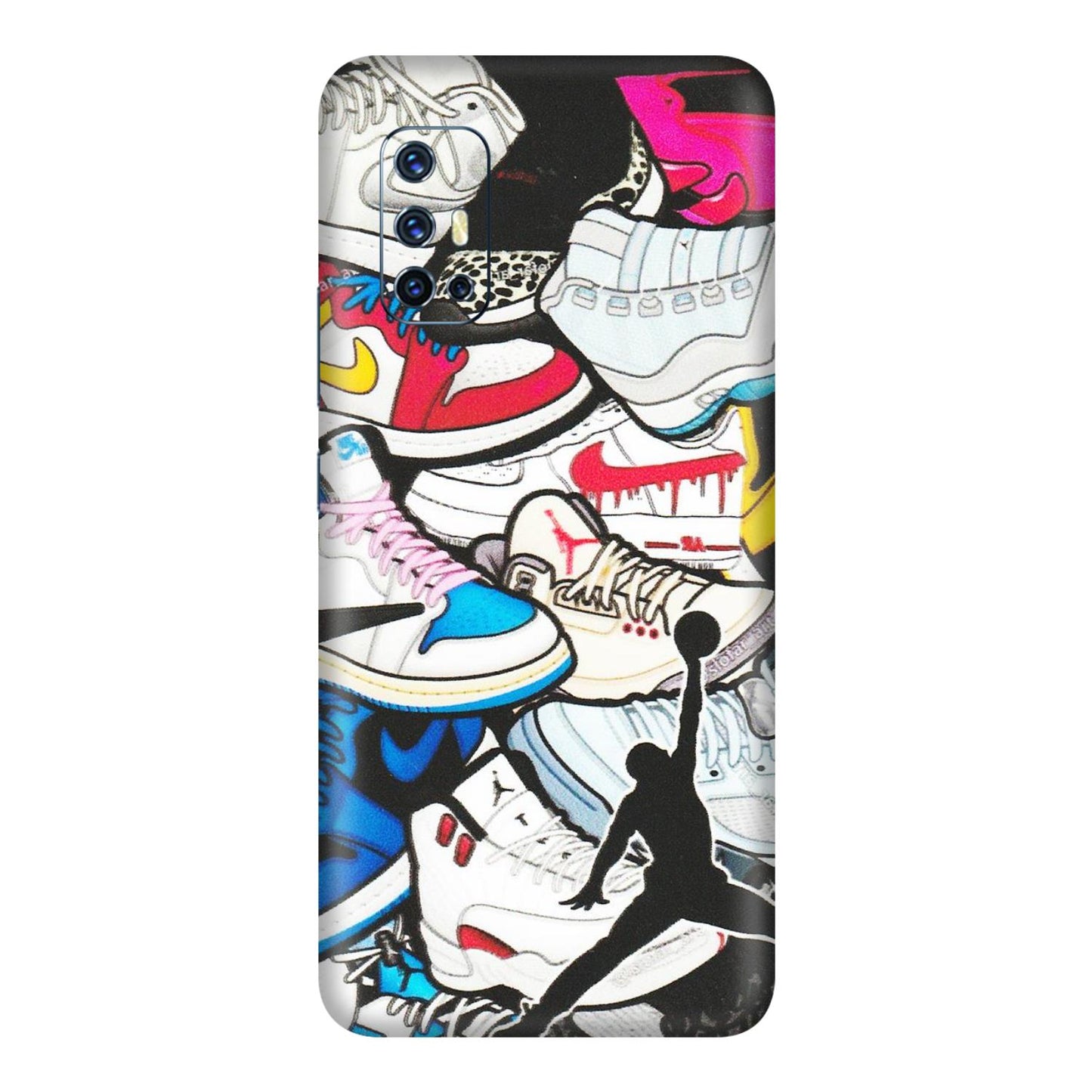 VIVO Z/V/X/T/U/S Series Phone Skins (All Models) - Jordan Sneakers Fan - Matte Finish (M-80) Vivo V17