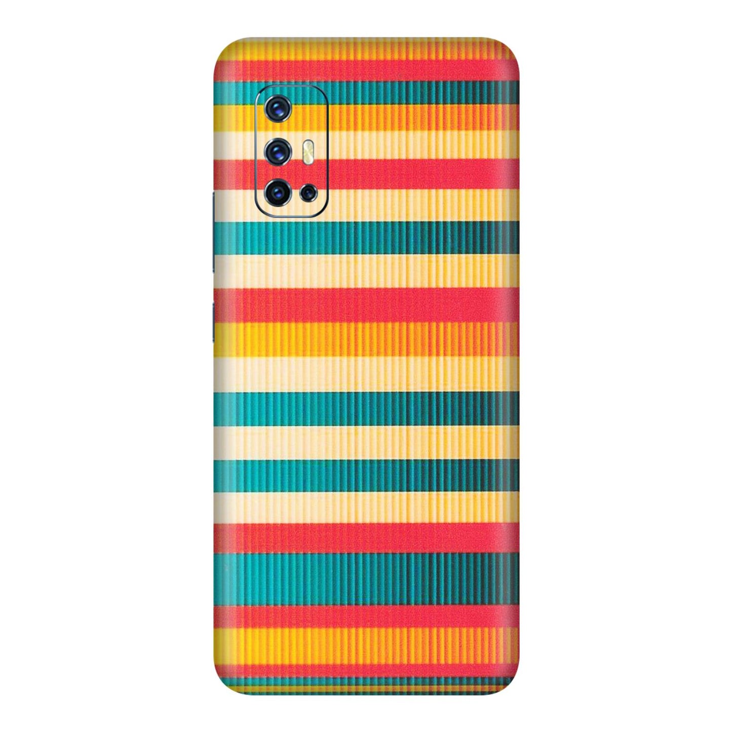 VIVO Z/V/X/T/U/S Series Phone Skins (All Models) - Colourful Stripes Soothing Effect - Matte Finish (M-86) Vivo V17