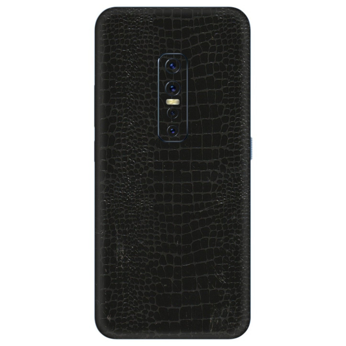VIVO Z/V/X/T/U/S Series Phone Skins (All Models) - Snake Leather Black - 3D Embossed Finish (L-107) Vivo V17 Pro