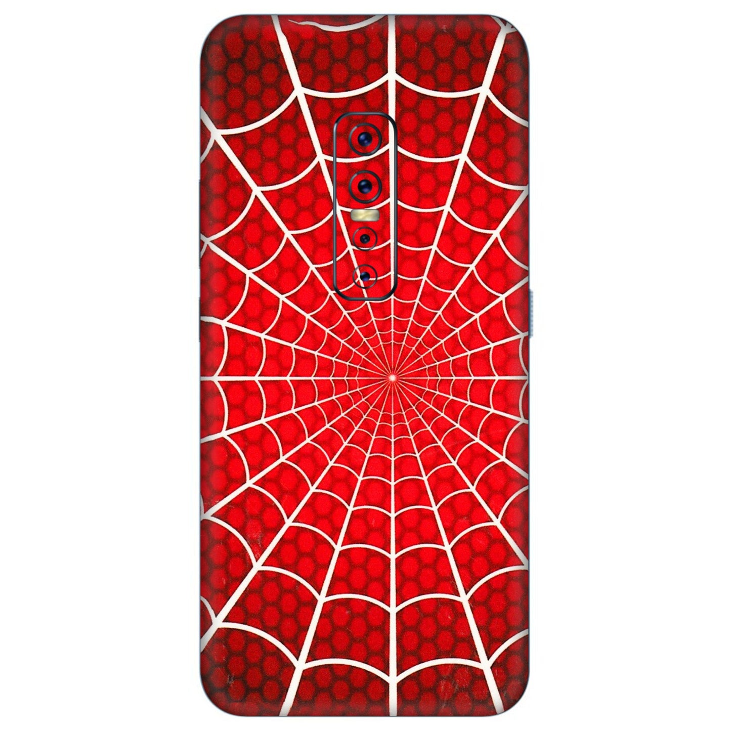 VIVO Z/V/X/T/U/S Series Phone Skins (All Models) - Classic Spidey Web - 3D Embossed Finish (L-115) Vivo V17 Pro