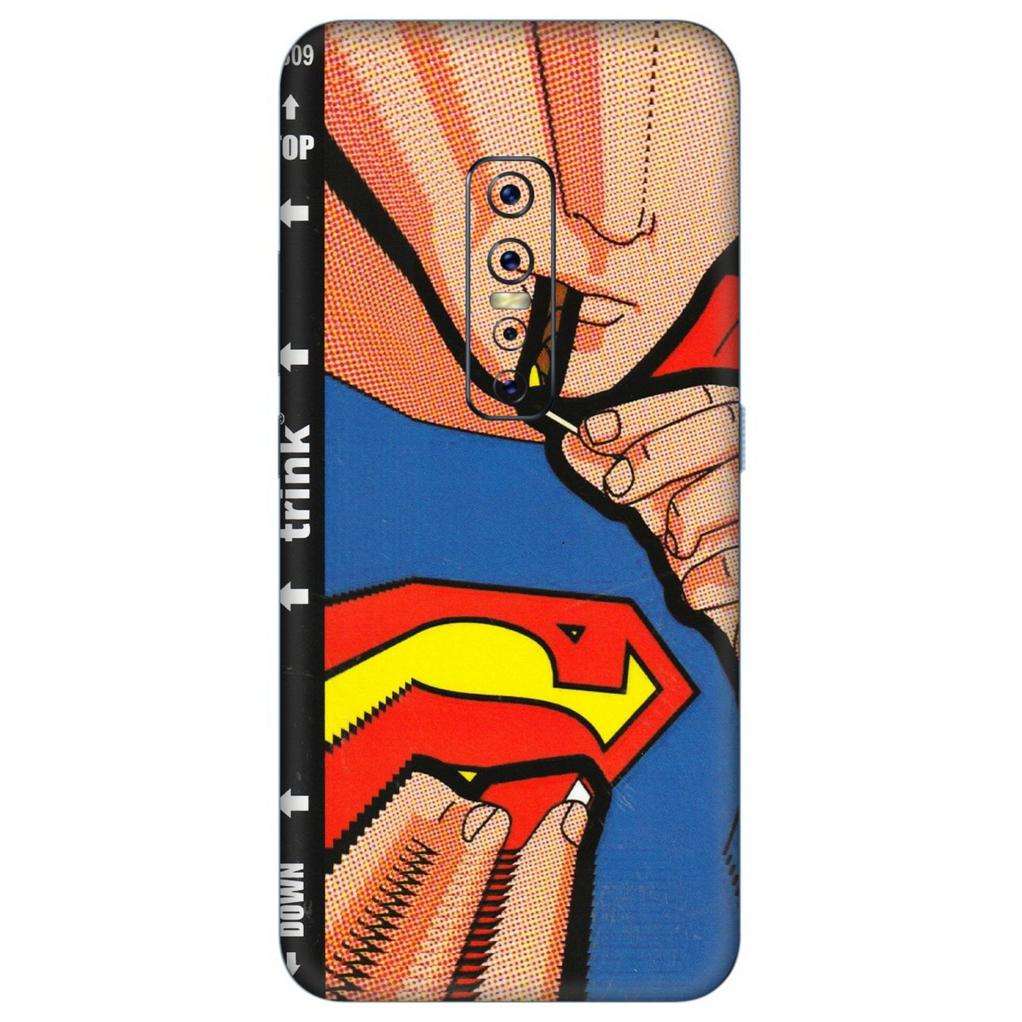 VIVO Z/V/X/T/U/S Series Phone Skins (All Models) - Superman Sutta - 3D Embossed Finish (L-130) Vivo V17 Pro
