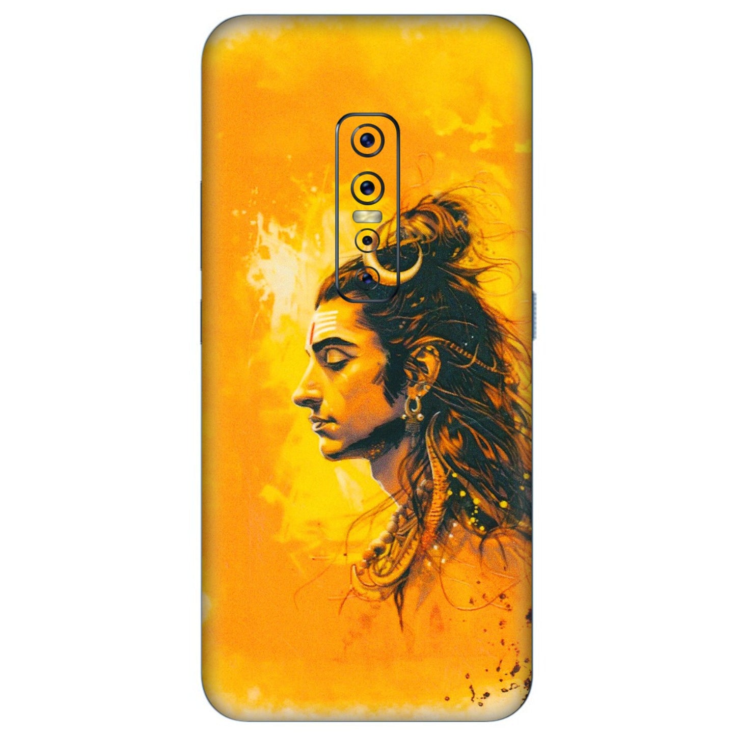 VIVO Z/V/X/T/U/S Series Phone Skins (All Models) - Shiv Shakti - 3D Embossed Finish (L-14) Vivo V17 Pro