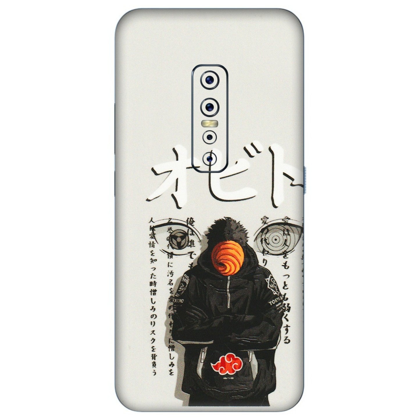VIVO Z/V/X/T/U/S Series Phone Skins (All Models) - Obito Anime Eye - 3D Embossed Finish (L-19) Vivo V17 Pro