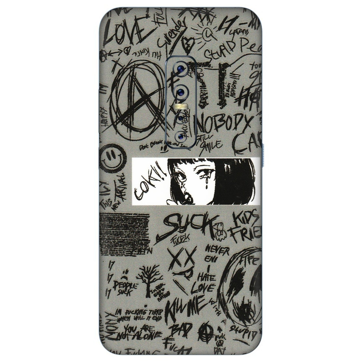 VIVO Z/V/X/T/U/S Series Phone Skins (All Models) - Never Have Love Anime - 3D Embossed Finish (L-260) Vivo V17 Pro