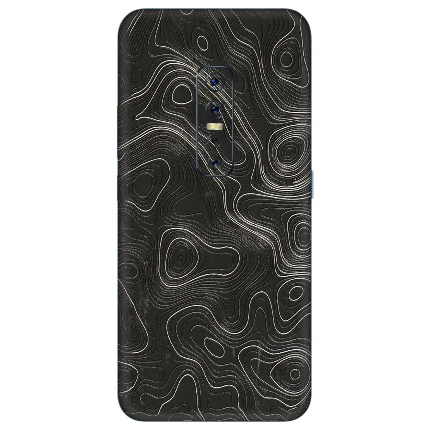 VIVO Z/V/X/T/U/S Series Phone Skins (All Models) - Abstract White Line Map - 3D Embossed Finish (L-269) Vivo V17 Pro