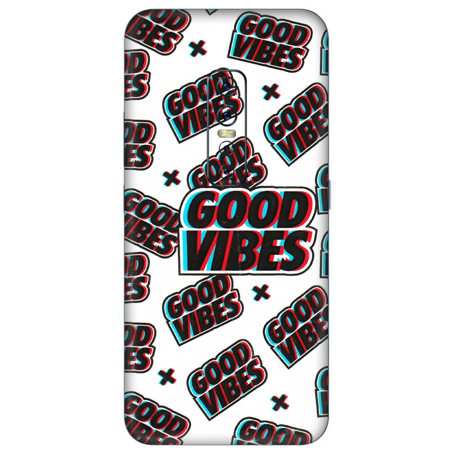 VIVO Z/V/X/T/U/S Series Phone Skins (All Models) - Good Vibes - 3D Embossed Finish (L-282) Vivo V17 Pro