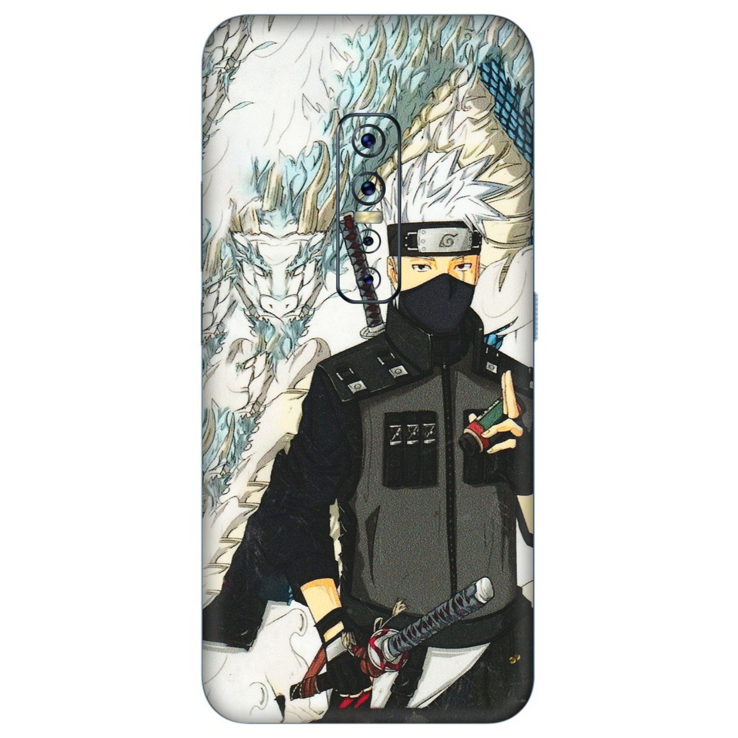 VIVO Z/V/X/T/U/S Series Phone Skins (All Models) - Kakashi Hatake Naruto Anime - 3D Embossed Finish (L-46) Vivo V17 Pro