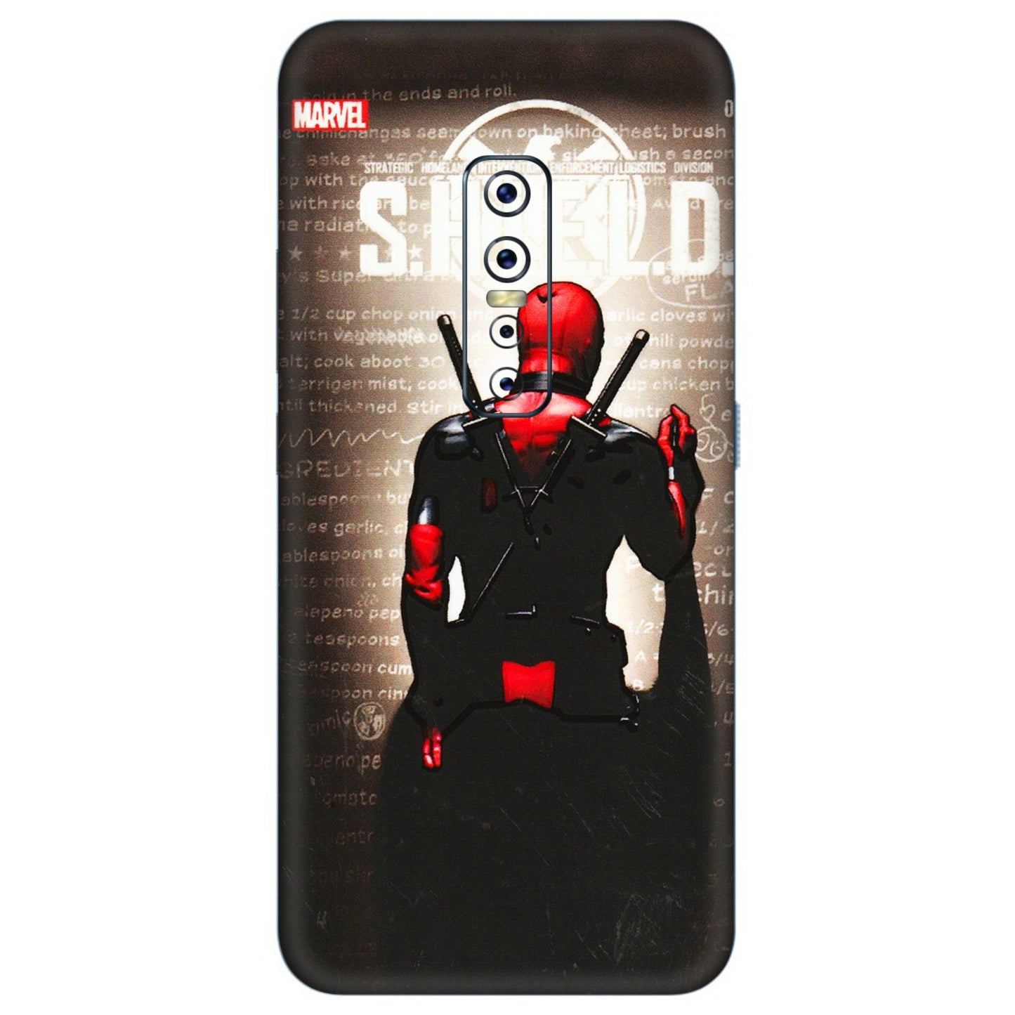 VIVO Z/V/X/T/U/S Series Phone Skins (All Models) - Deadpool - 3D Embossed Finish (L-56) Vivo V17 Pro
