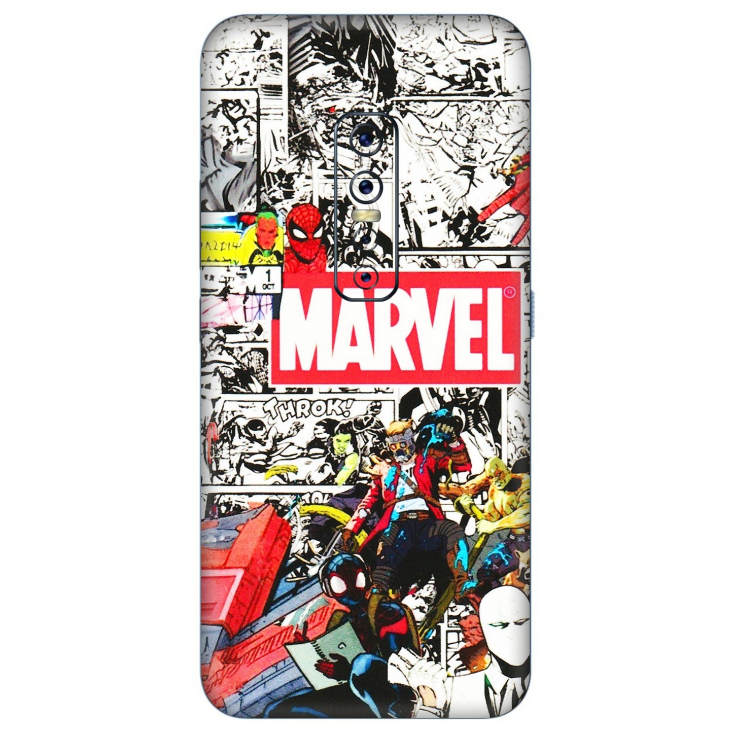 VIVO Z/V/X/T/U/S Series Phone Skins (All Models) - Marvel Colorful Comic - 3D Embossed Finish (L-64) Vivo V17 Pro
