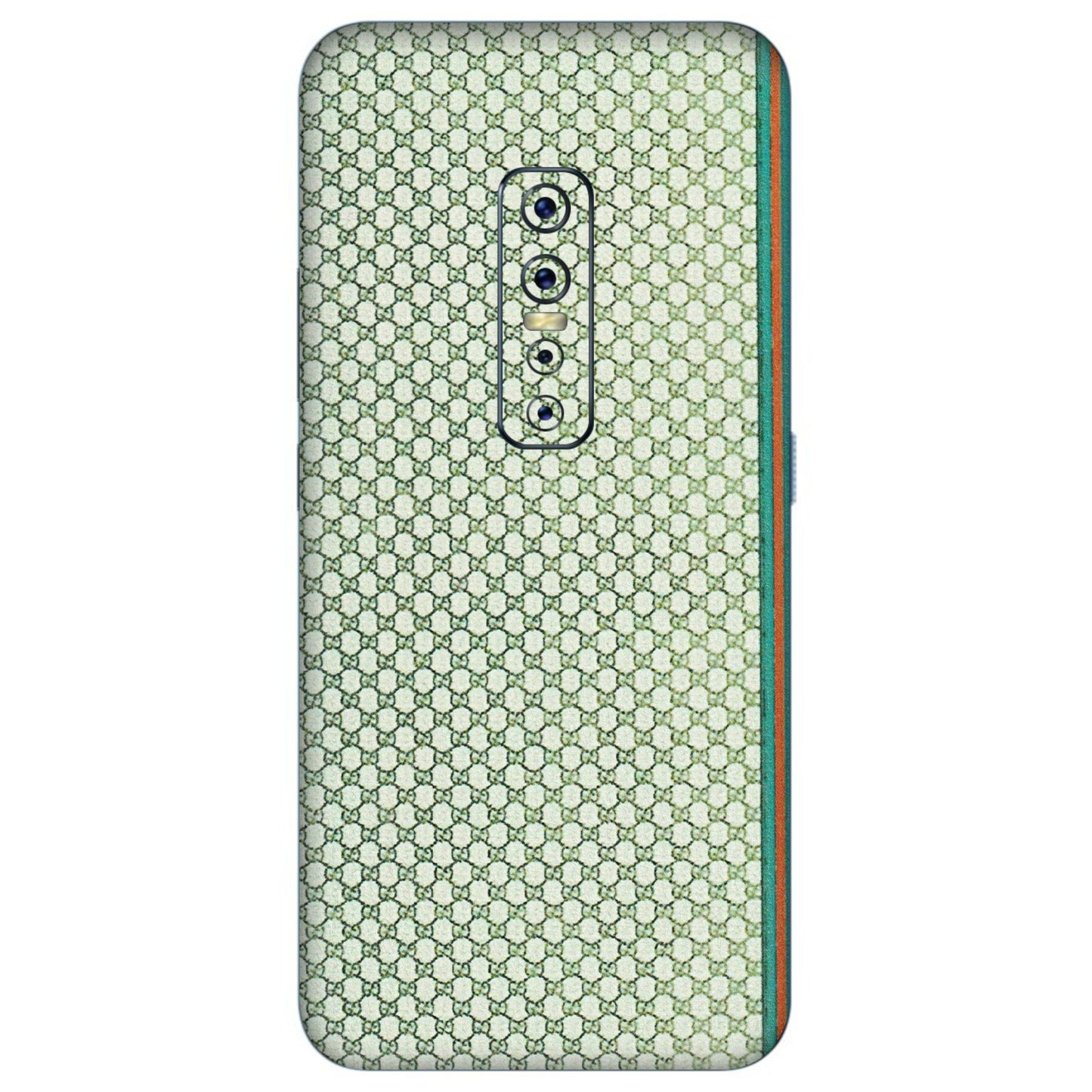 VIVO Z/V/X/T/U/S Series Phone Skins (All Models) - Gucci Fabric Pattern - 3D Embossed Finish (L-73) Vivo V17 Pro