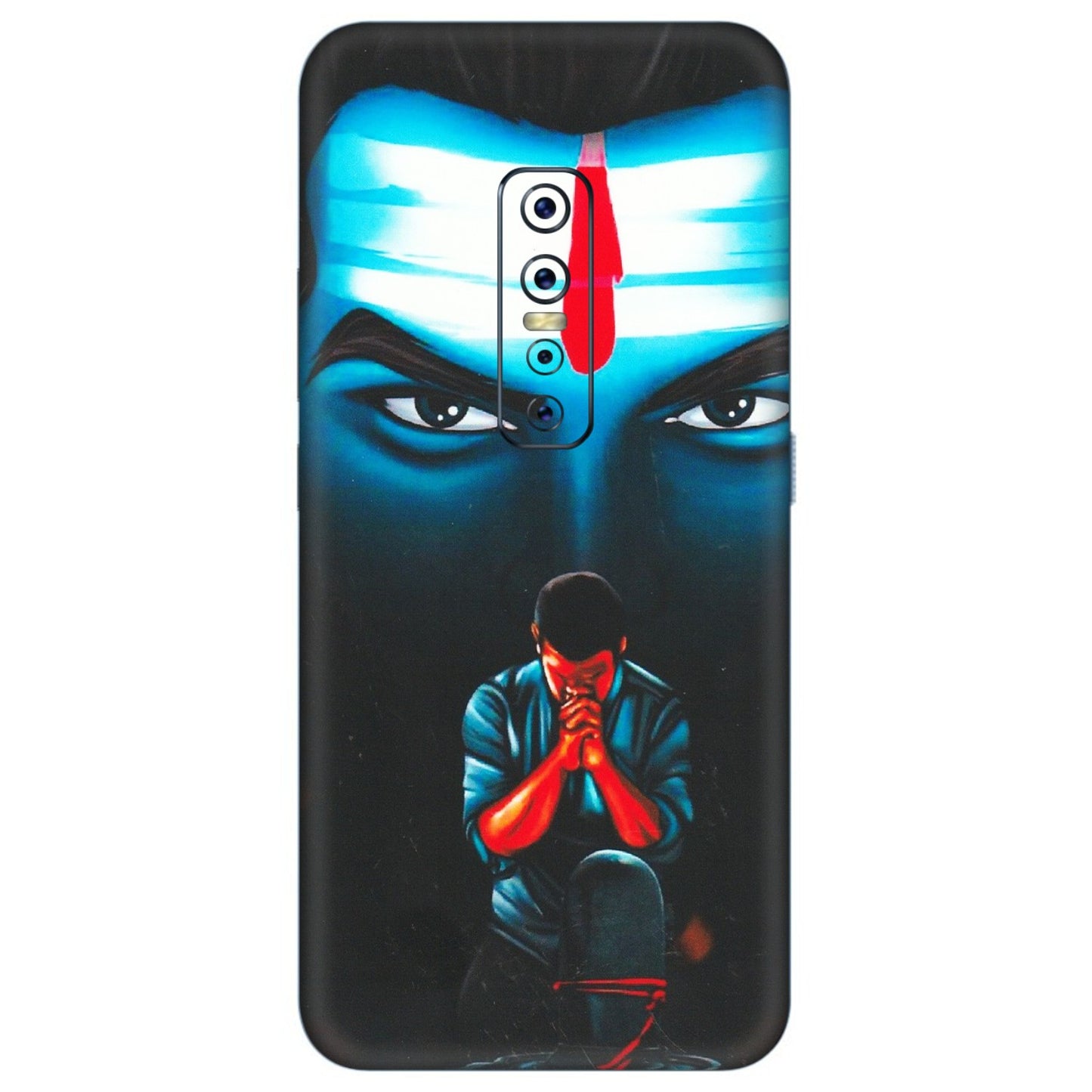 VIVO Z/V/X/T/U/S Series Phone Skins (All Models) - Mahakal Bhakt - Matte Finish (M-112) Vivo V17 Pro