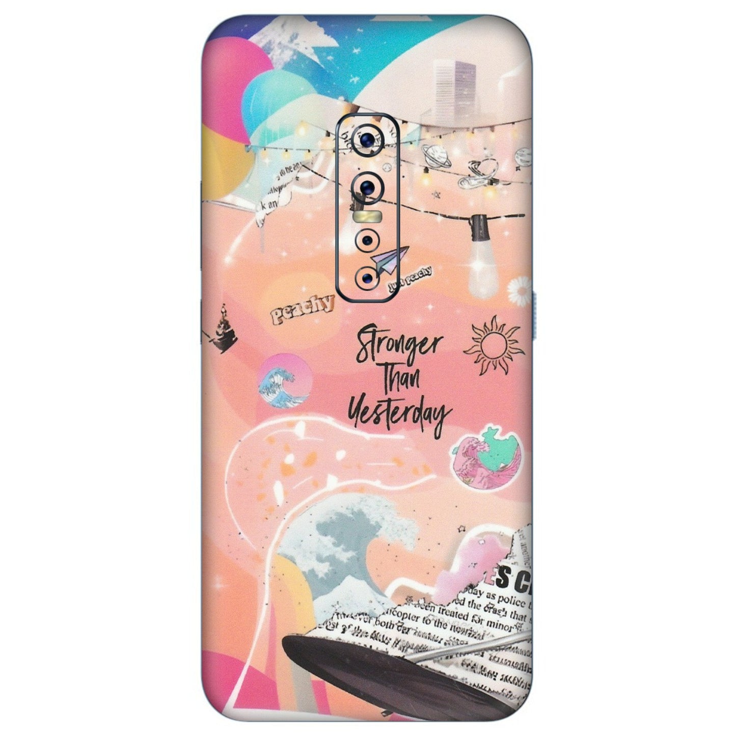 VIVO Z/V/X/T/U/S Series Phone Skins (All Models) - Stronger Then Yesterday - Matte Finish (M-128) Vivo V17 Pro
