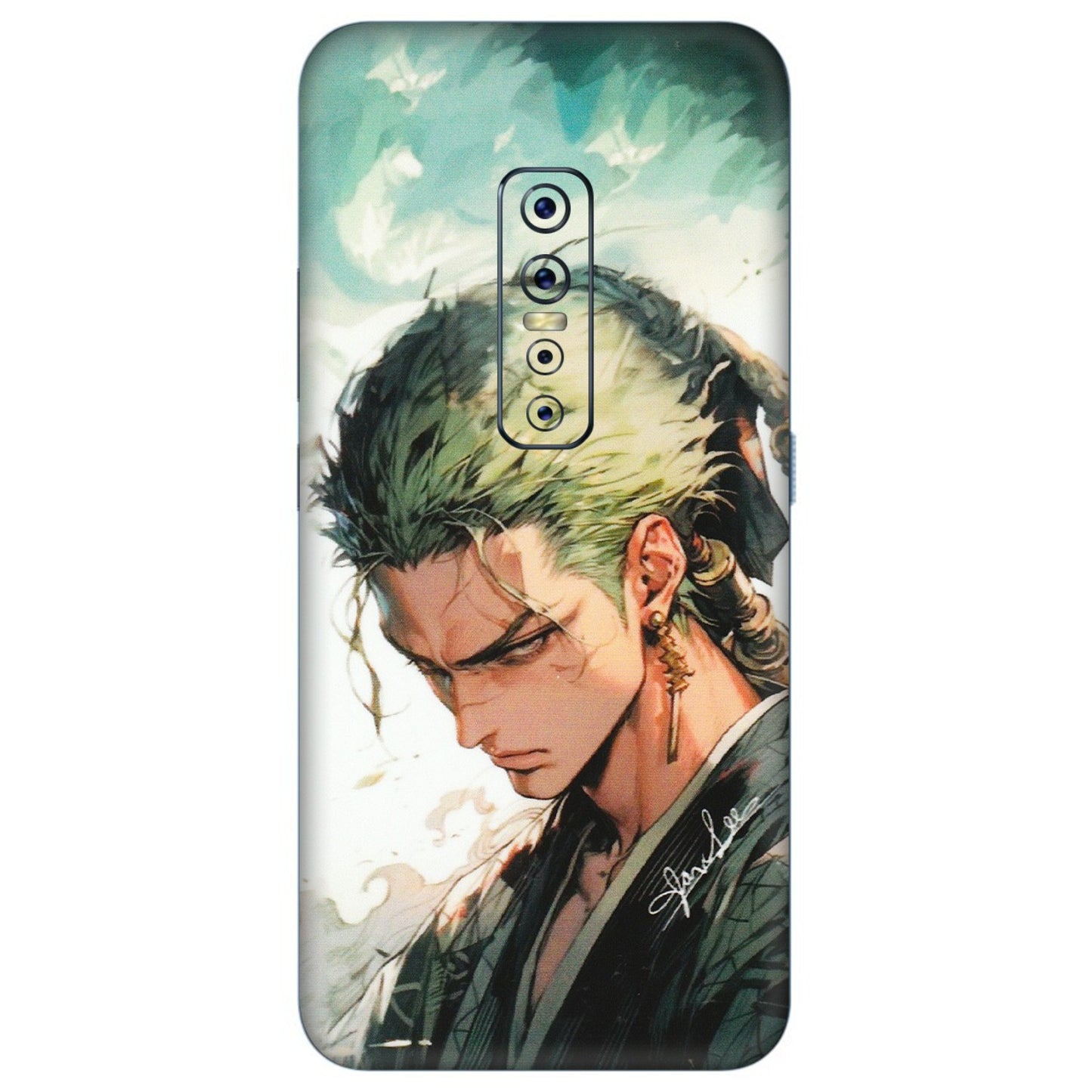 VIVO Z/V/X/T/U/S Series Phone Skins (All Models) - New Roronoa Zoro One Picece Anime - Matte Finish (M-140) Vivo V17 Pro