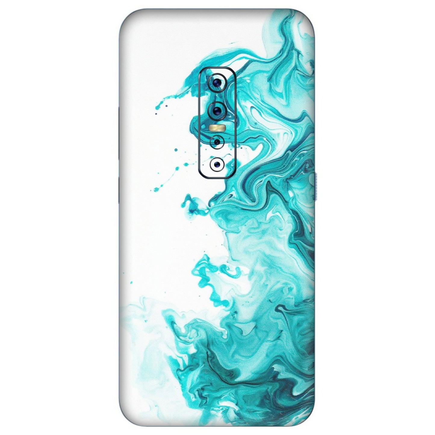 VIVO Z/V/X/T/U/S Series Phone Skins (All Models) - Sky Blue Abstract Colour - Matte Finish (M-146) Vivo V17 Pro