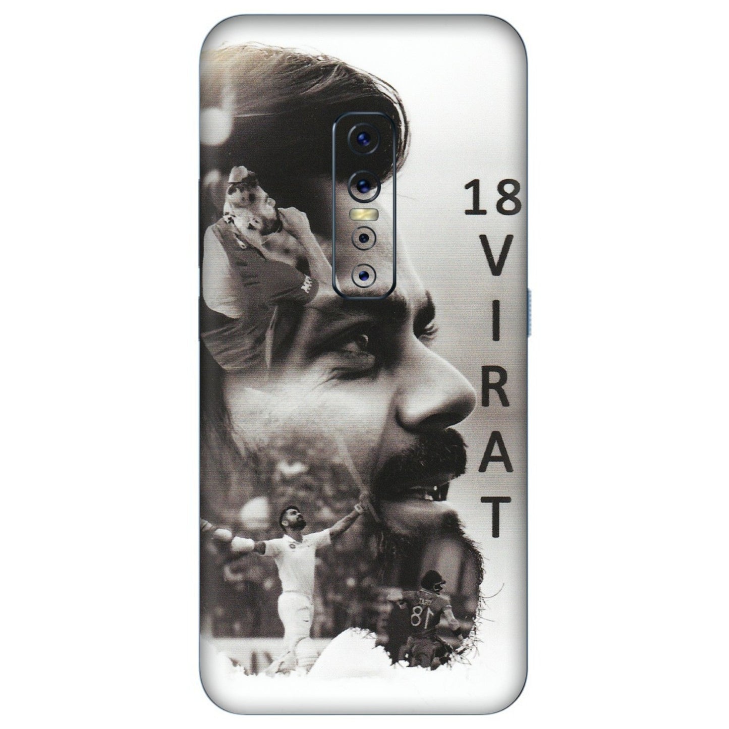 VIVO Z/V/X/T/U/S Series Phone Skins (All Models) - Virat Kohli Cricketer - Matte Finish (M-163) Vivo V17 Pro