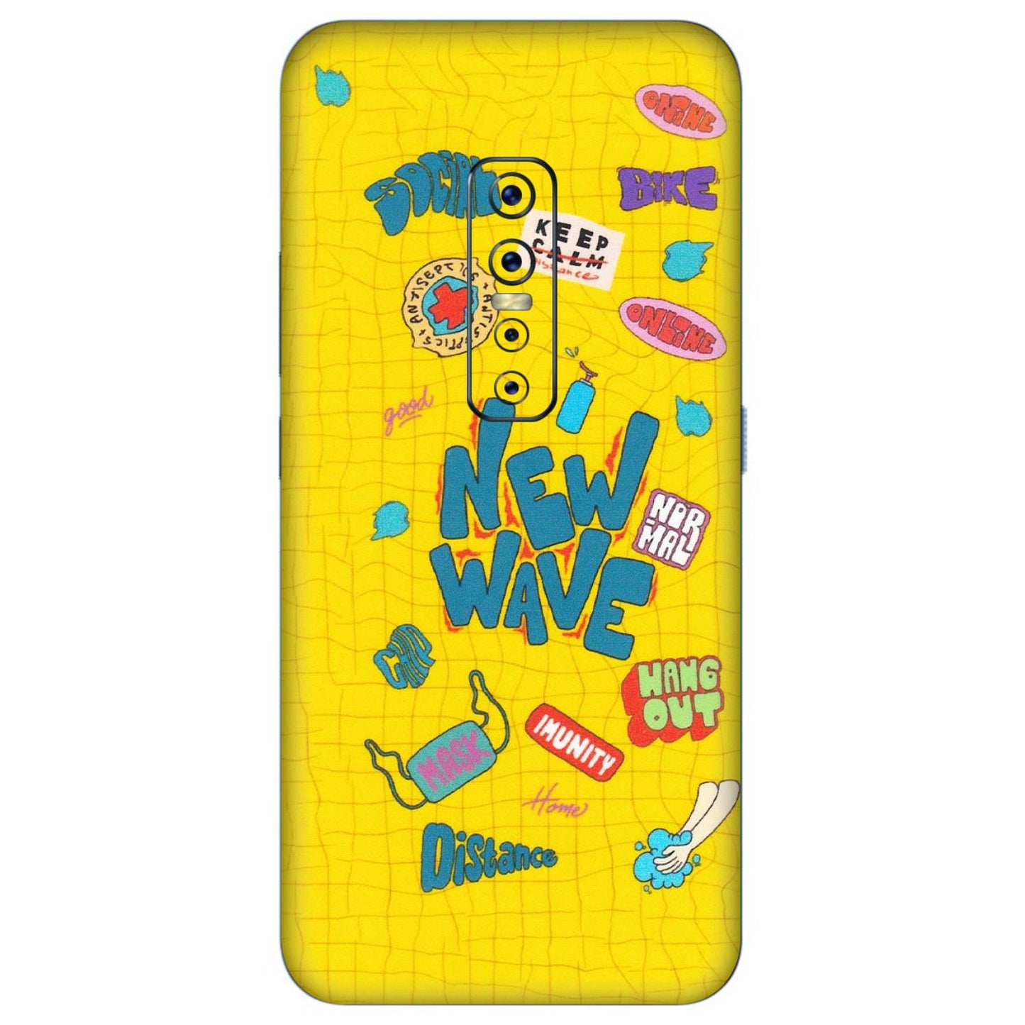 VIVO Z/V/X/T/U/S Series Phone Skins (All Models) - New Wave Life - Matte Finish (M-17) Vivo V17 Pro