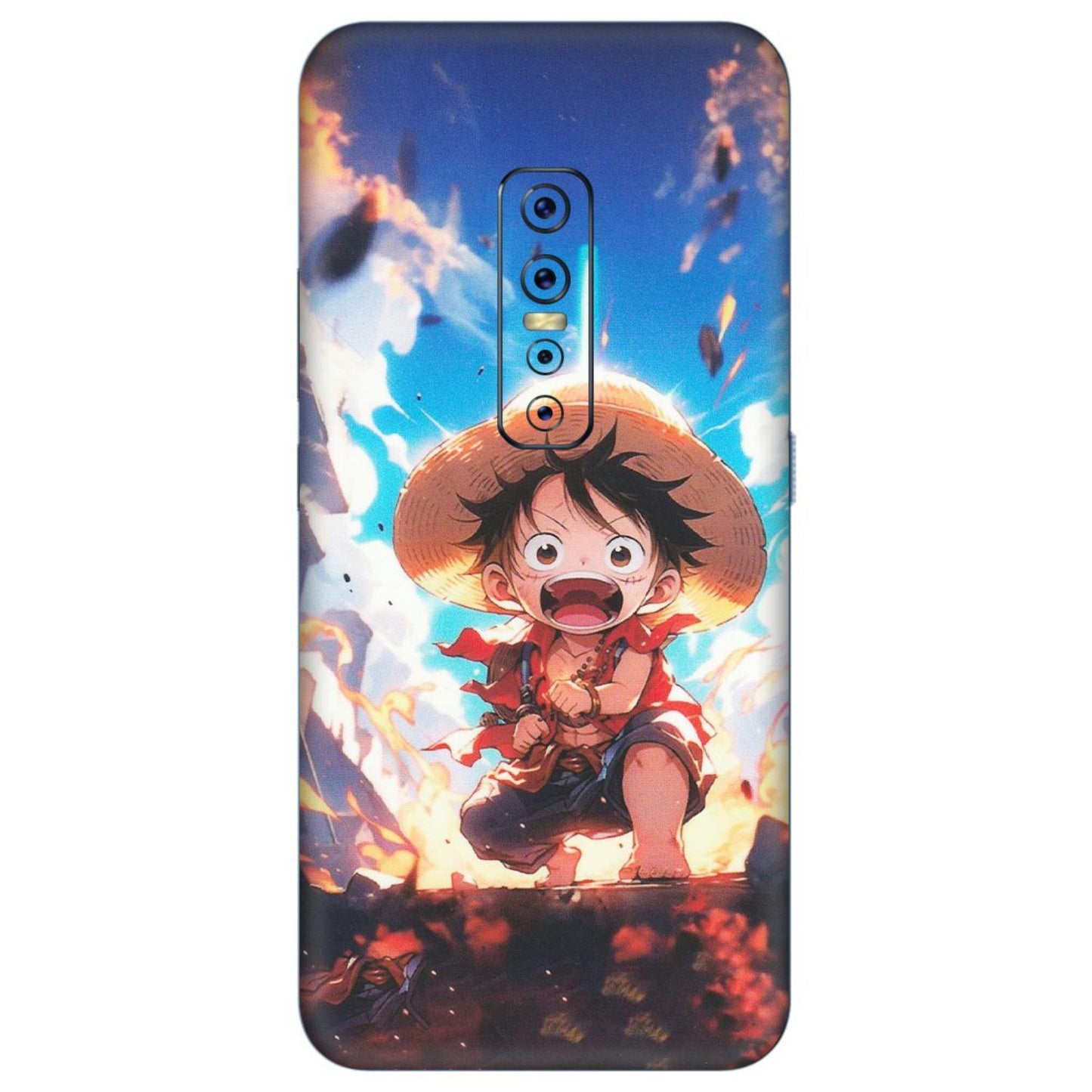 VIVO Z/V/X/T/U/S Series Phone Skins (All Models) - Toon One Piece Cute Character - Matte Finish (M-35) Vivo V17 Pro