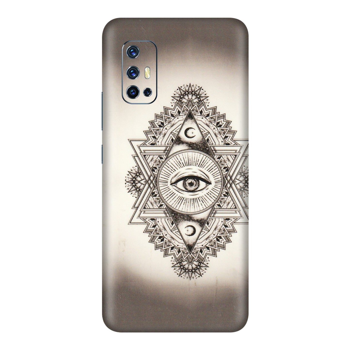VIVO Z/V/X/T/U/S Series Phone Skins (All Models) - Illuminati Great Eye - Transparent Finish (T-14) Vivo V17