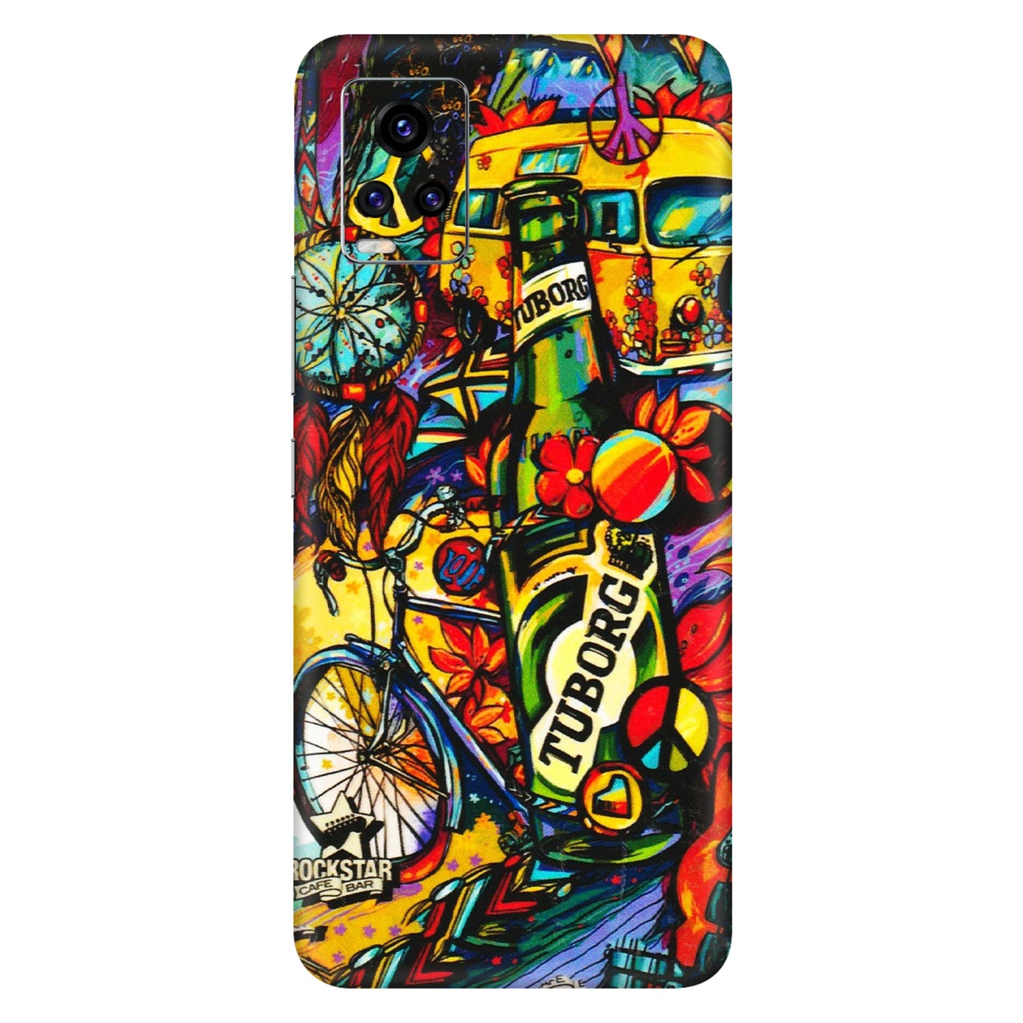 VIVO Z/V/X/T/U/S Series Phone Skins (All Models) - Cool Beer Bottle - 3D Embossed Finish (L-193) Vivo V20