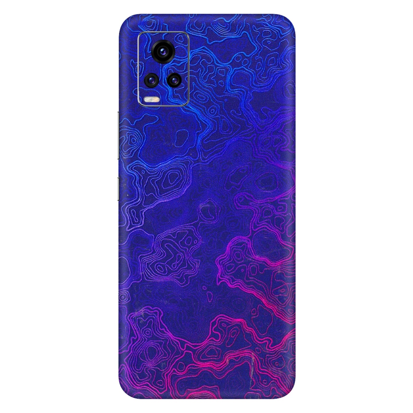 VIVO Z/V/X/T/U/S Series Phone Skins (All Models) - Purple Ripples Swirl - 3D Embossed Finish (L-314) Vivo V20